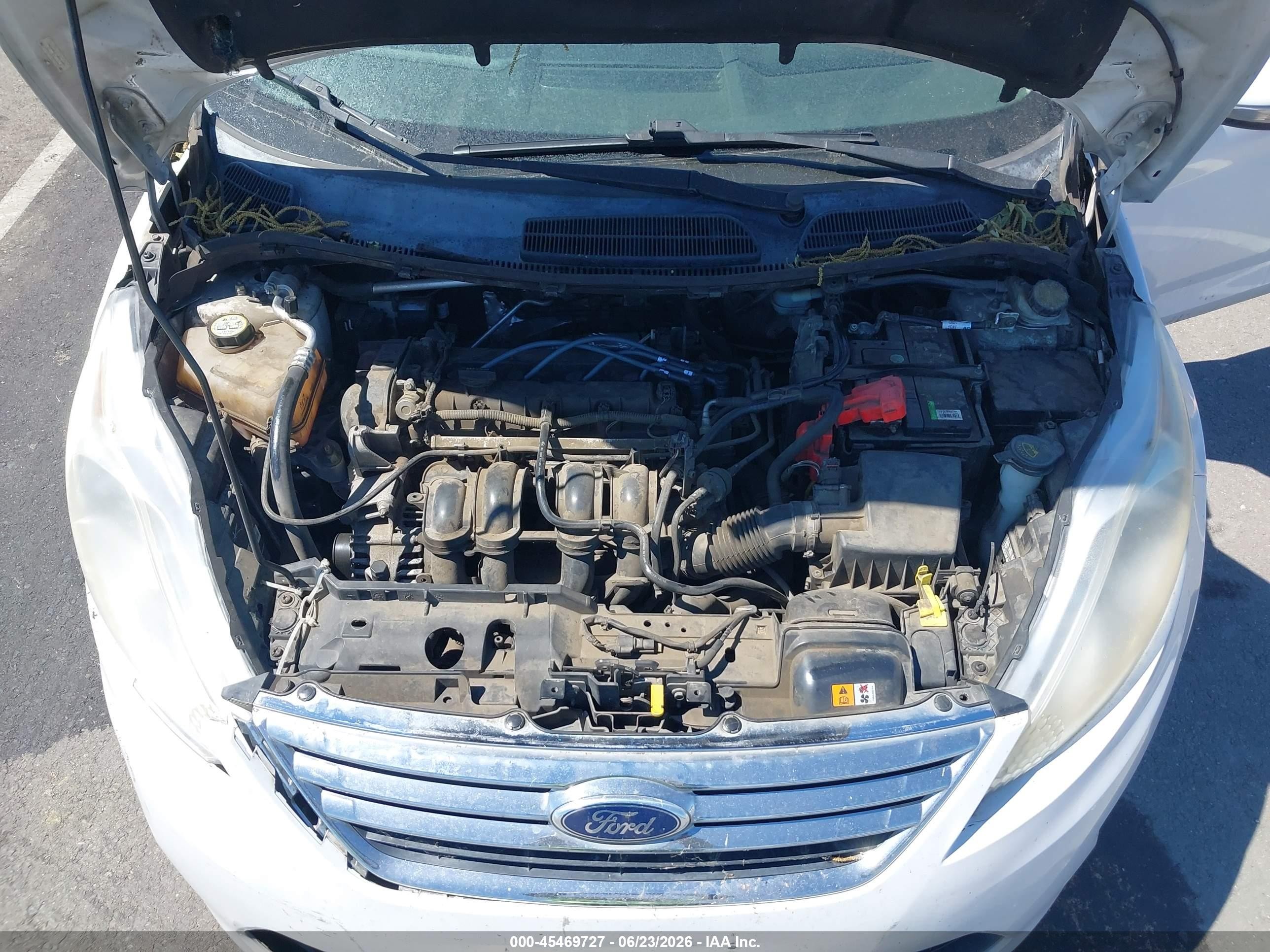 2013 Ford Fiesta Se White vin: 3FADP4BJ7DM214972