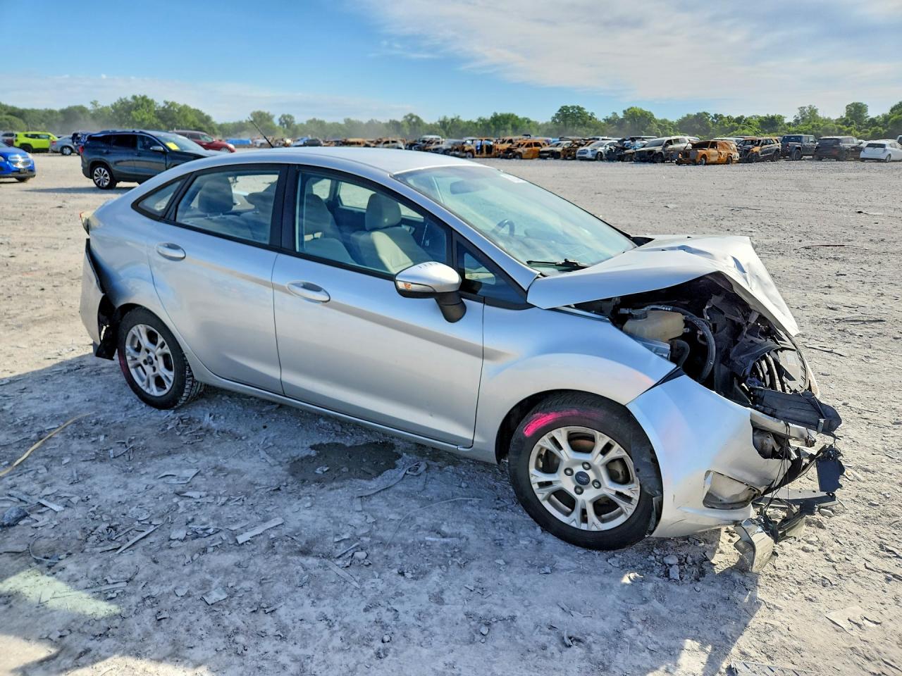 2014 Ford Fiesta Se Silver vin: 3FADP4BJ7EM132855