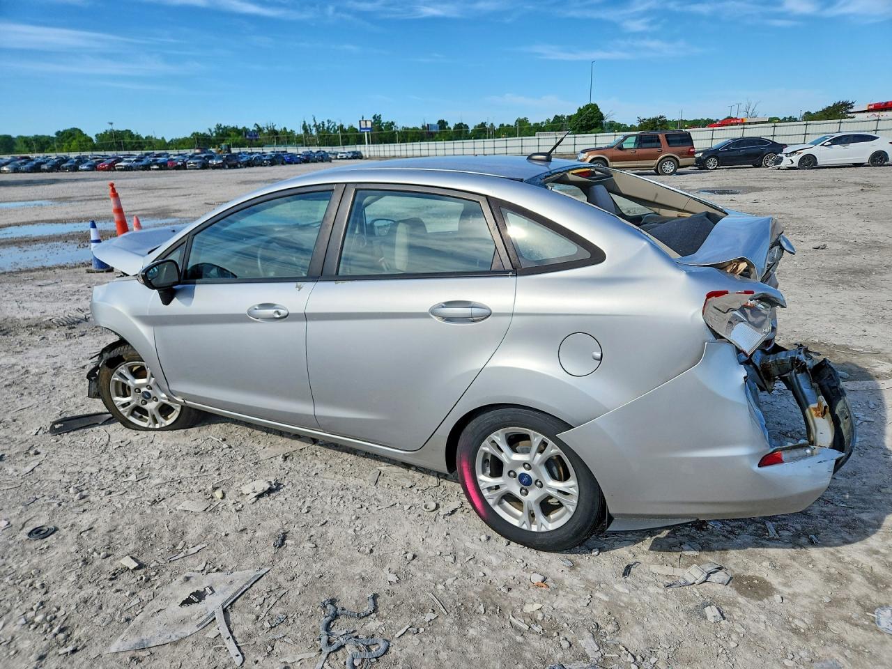 2014 Ford Fiesta Se Silver vin: 3FADP4BJ7EM132855