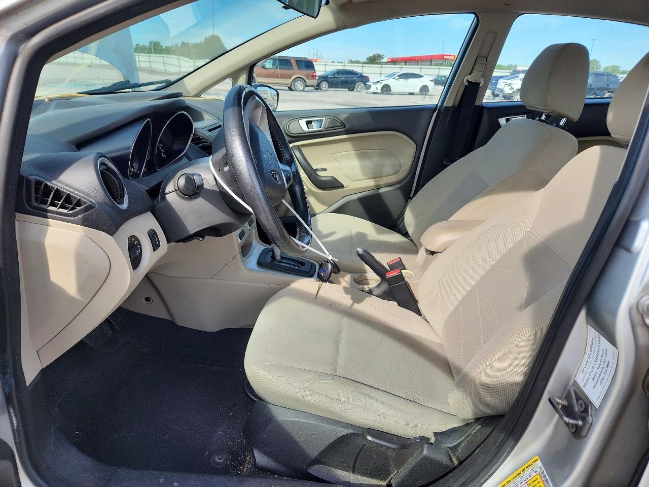 2014 Ford Fiesta Se Silver vin: 3FADP4BJ7EM132855