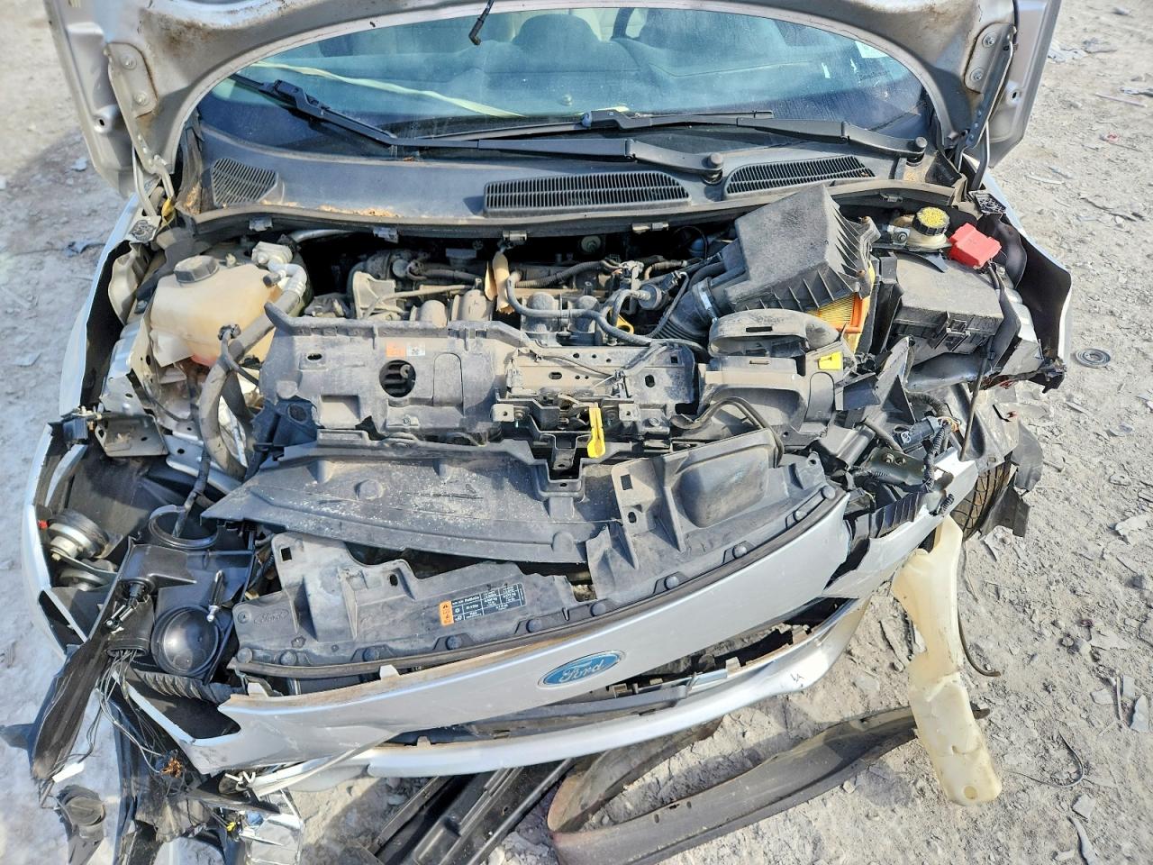 2014 Ford Fiesta Se Silver vin: 3FADP4BJ7EM132855