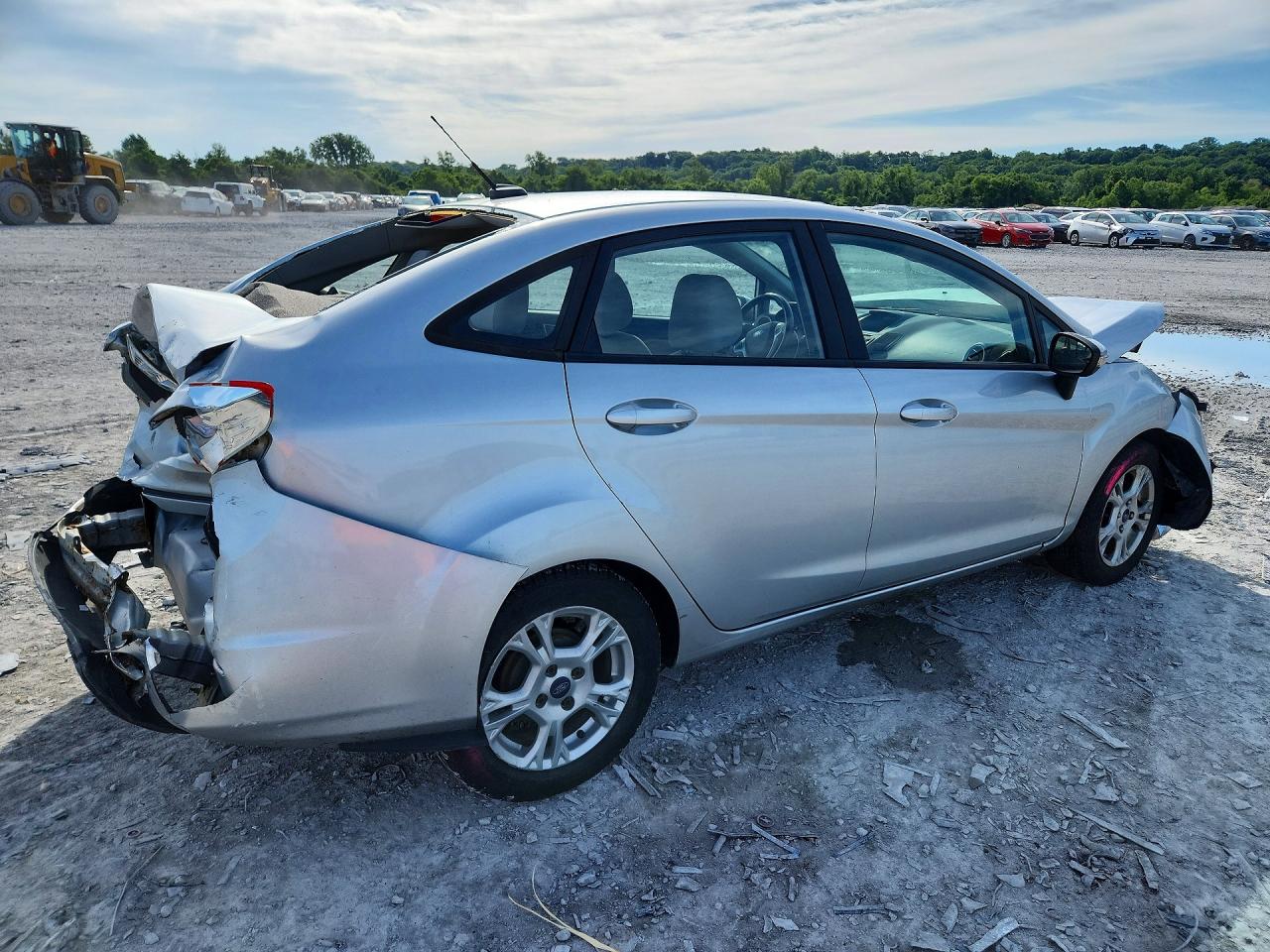 2014 Ford Fiesta Se Silver vin: 3FADP4BJ7EM132855