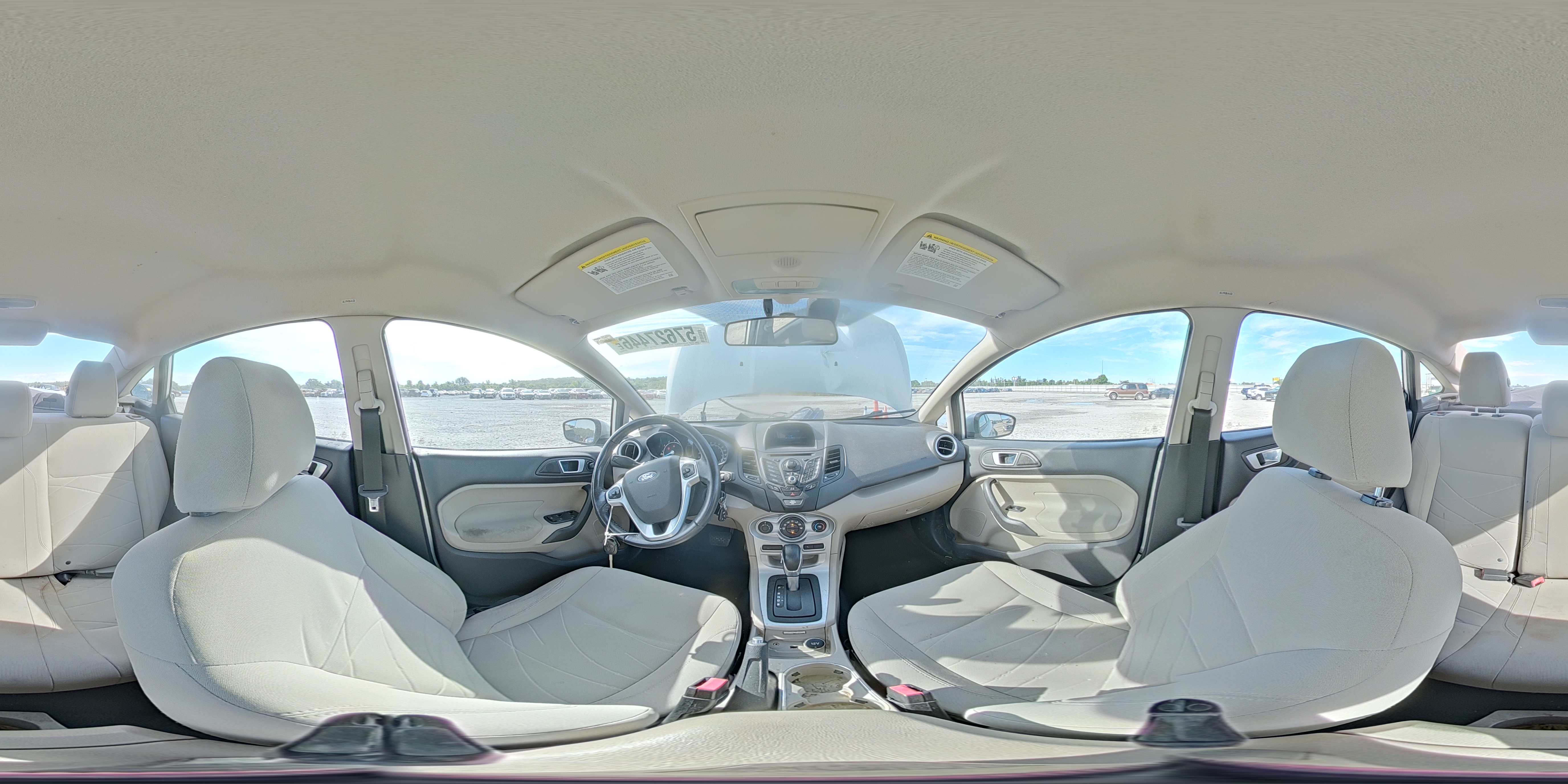 2014 Ford Fiesta Se Silver vin: 3FADP4BJ7EM132855