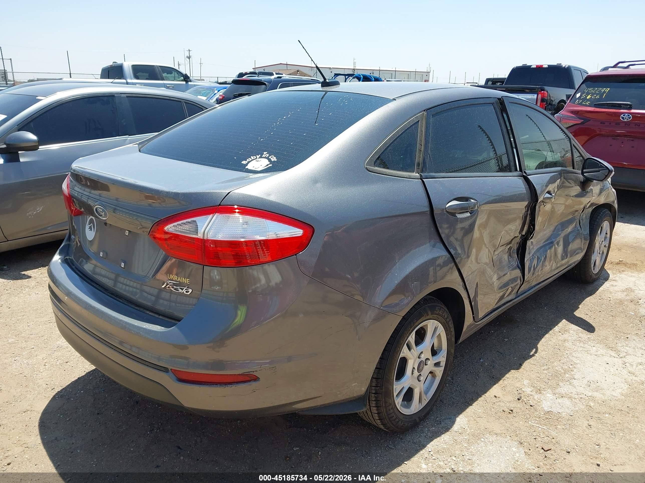 2014 Ford Fiesta Se Pewter vin: 3FADP4BJ7EM183000