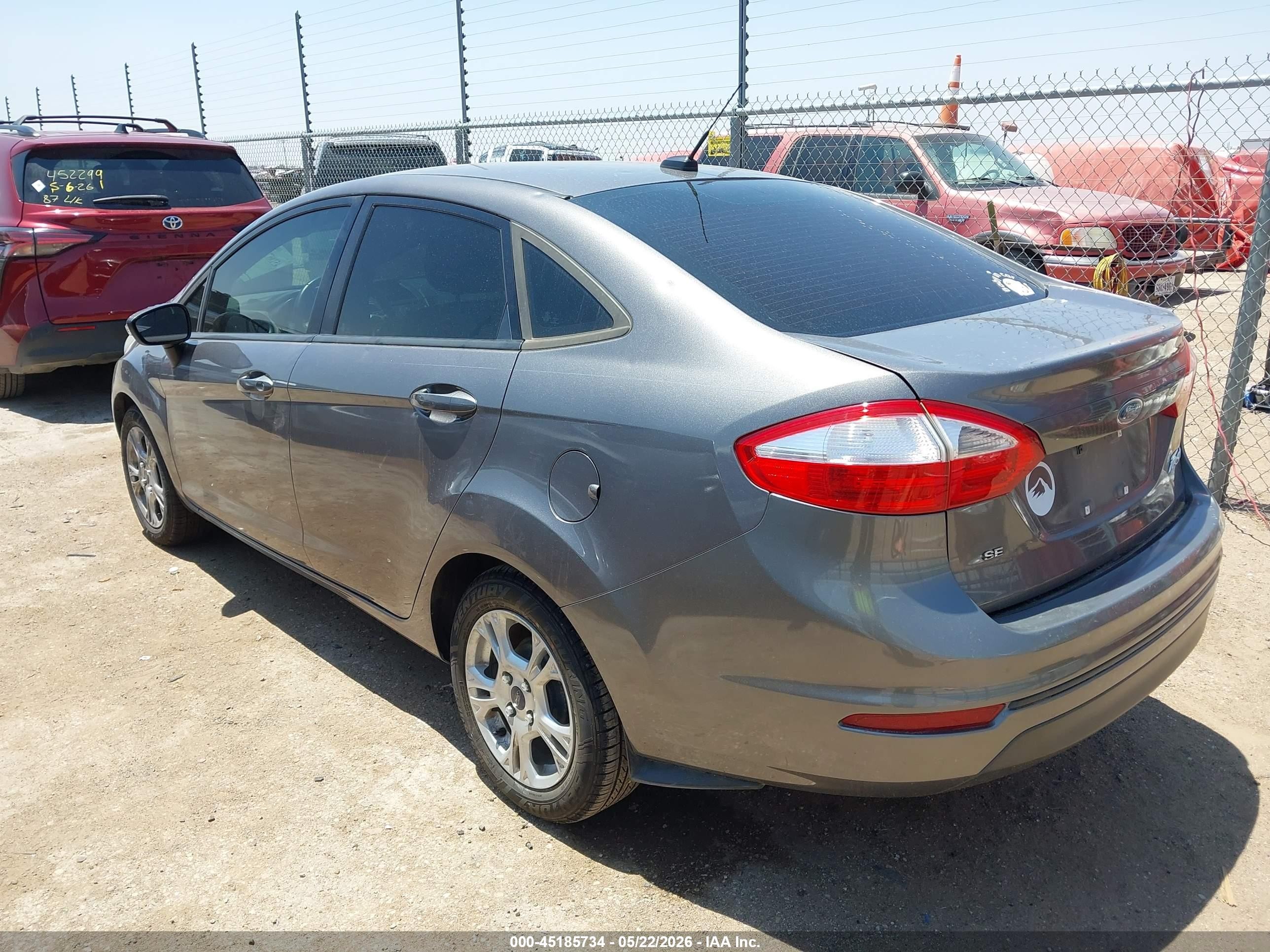 2014 Ford Fiesta Se Pewter vin: 3FADP4BJ7EM183000
