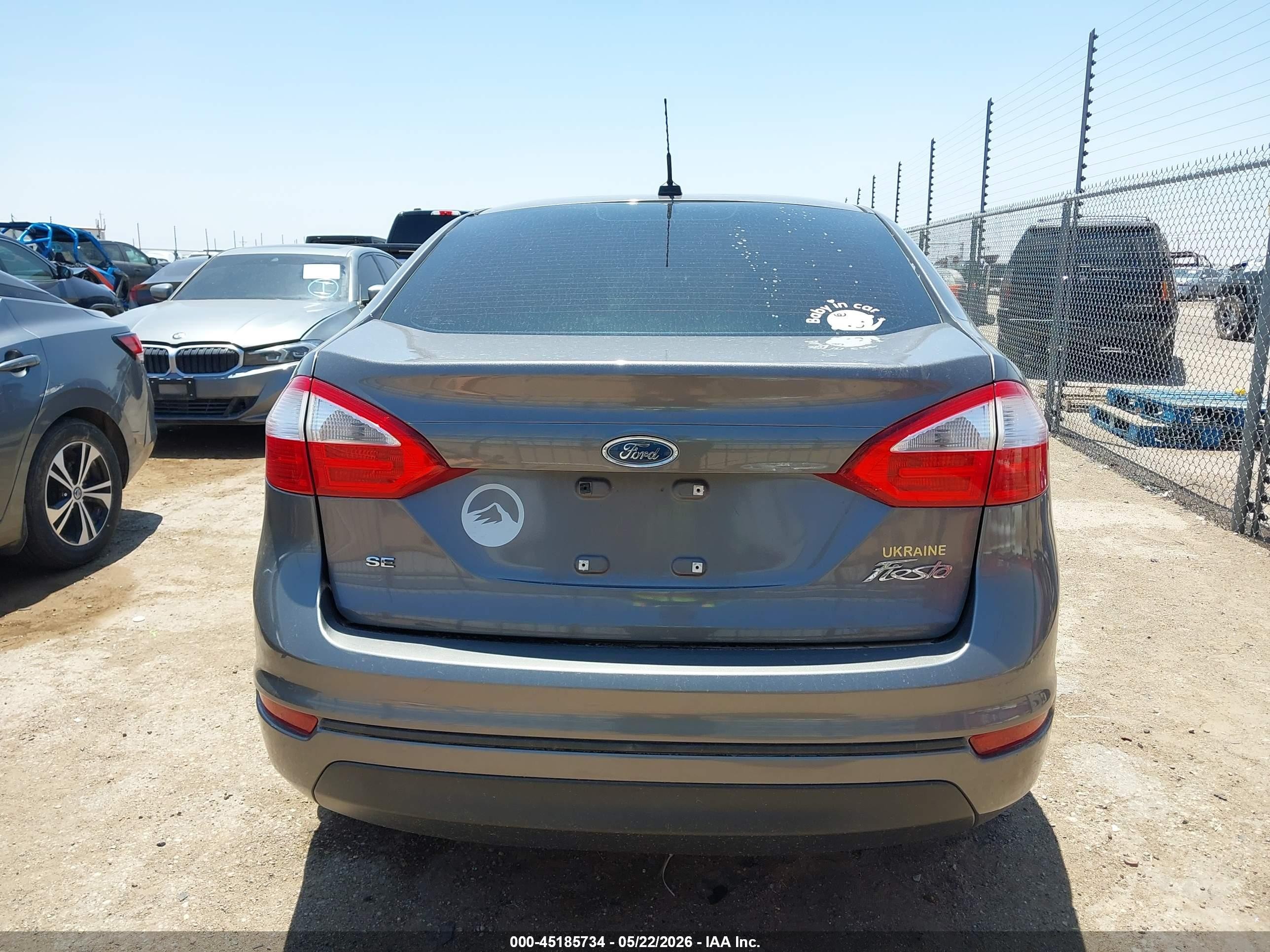 2014 Ford Fiesta Se Pewter vin: 3FADP4BJ7EM183000
