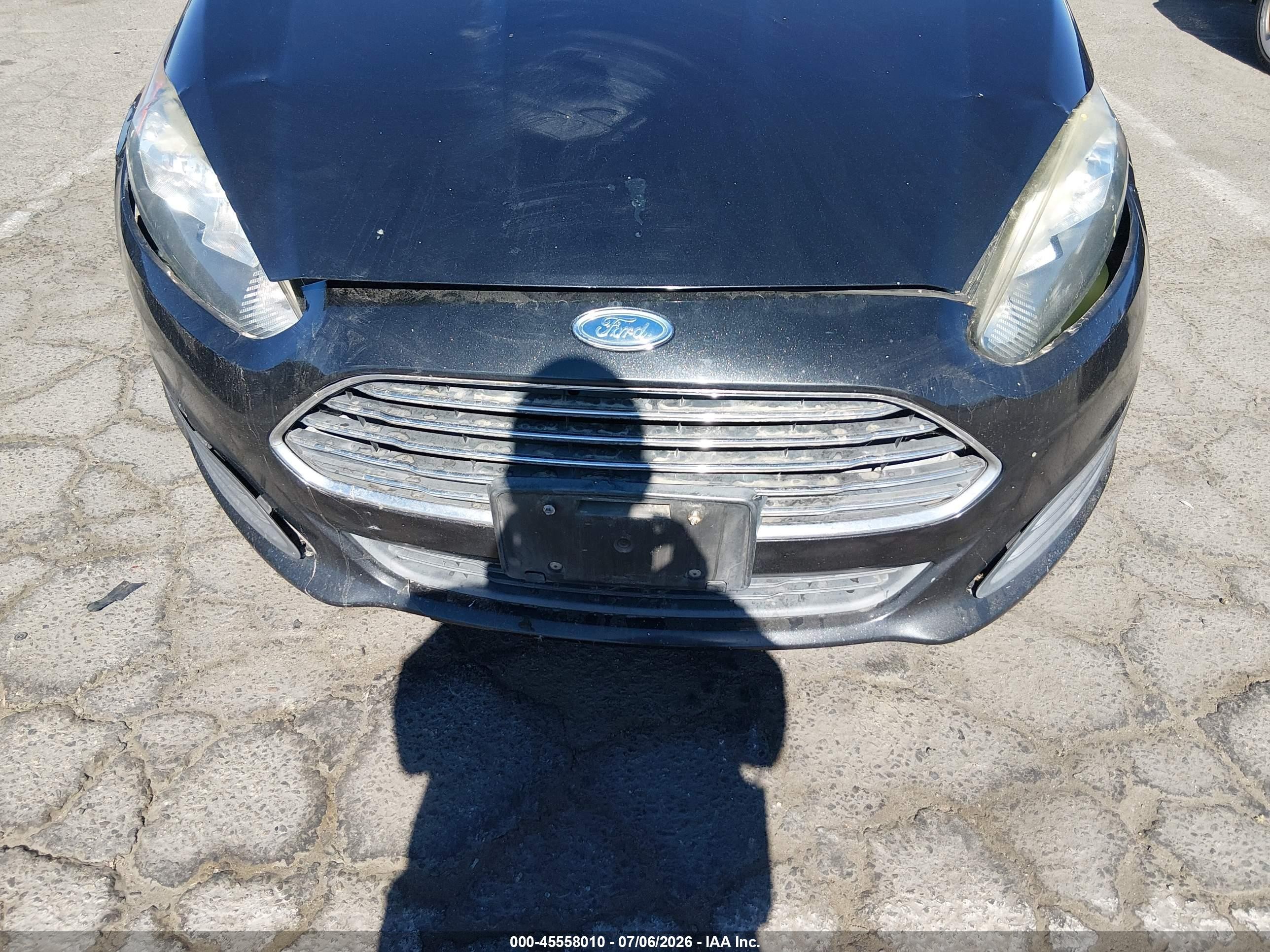 2014 Ford Fiesta Se Black vin: 3FADP4BJ7EM190948