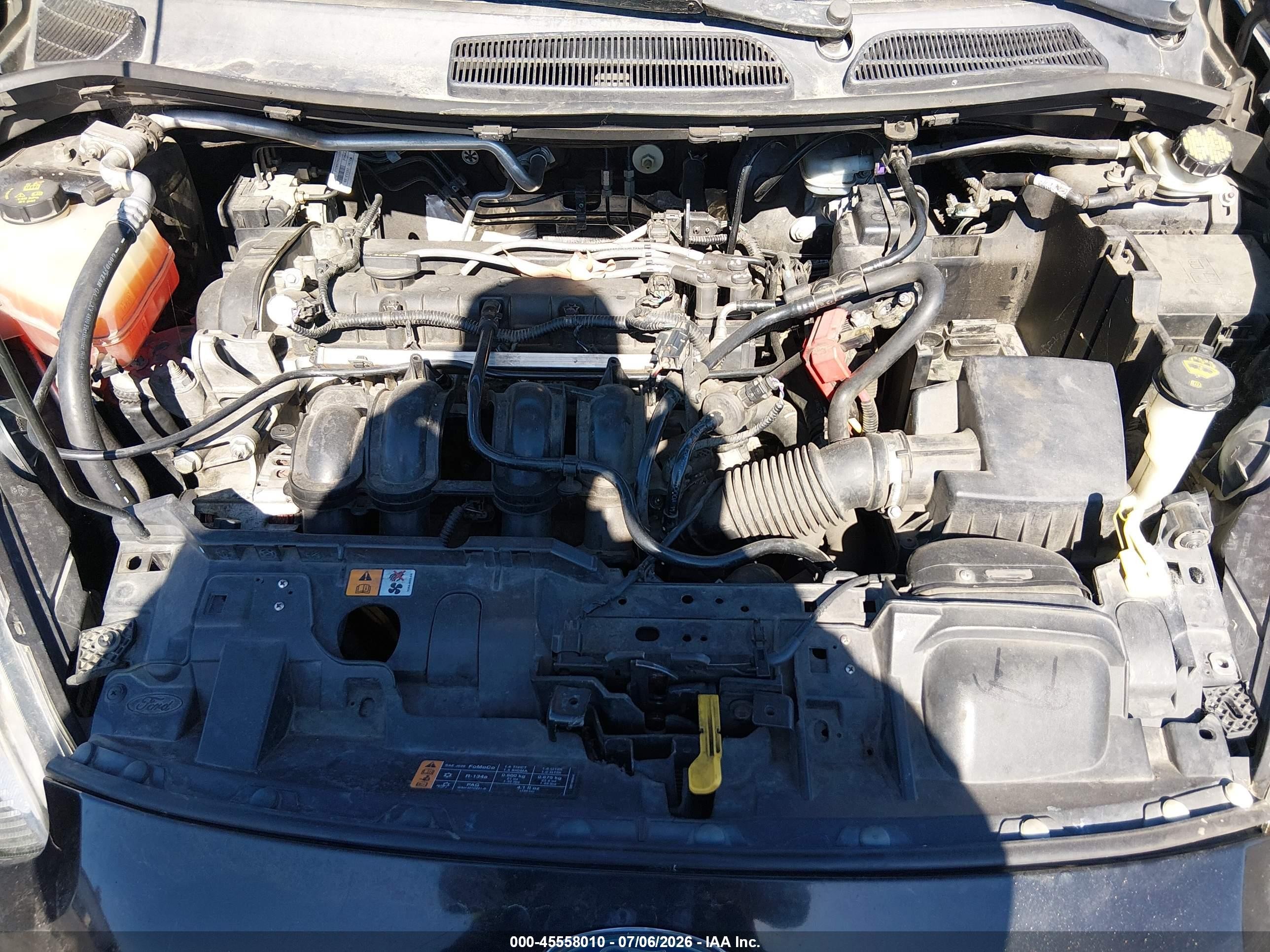2014 Ford Fiesta Se Black vin: 3FADP4BJ7EM190948