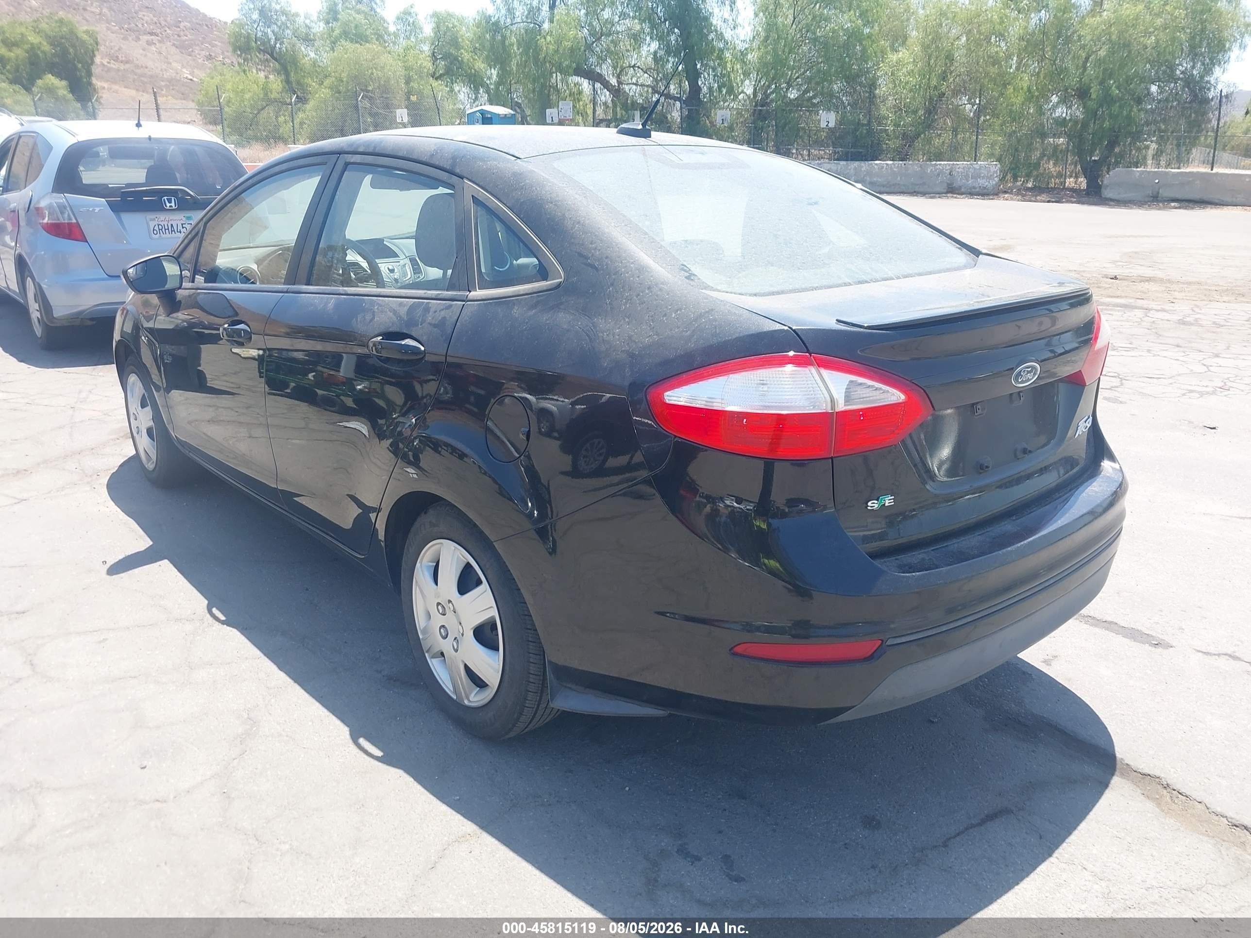 2014 Ford Fiesta Se Black vin: 3FADP4BJ7EM203553