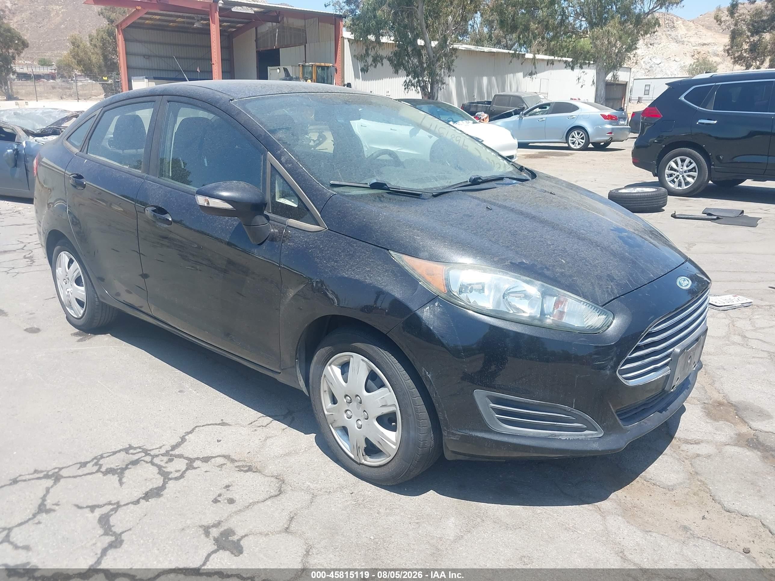 2014 Ford Fiesta Se Black vin: 3FADP4BJ7EM203553