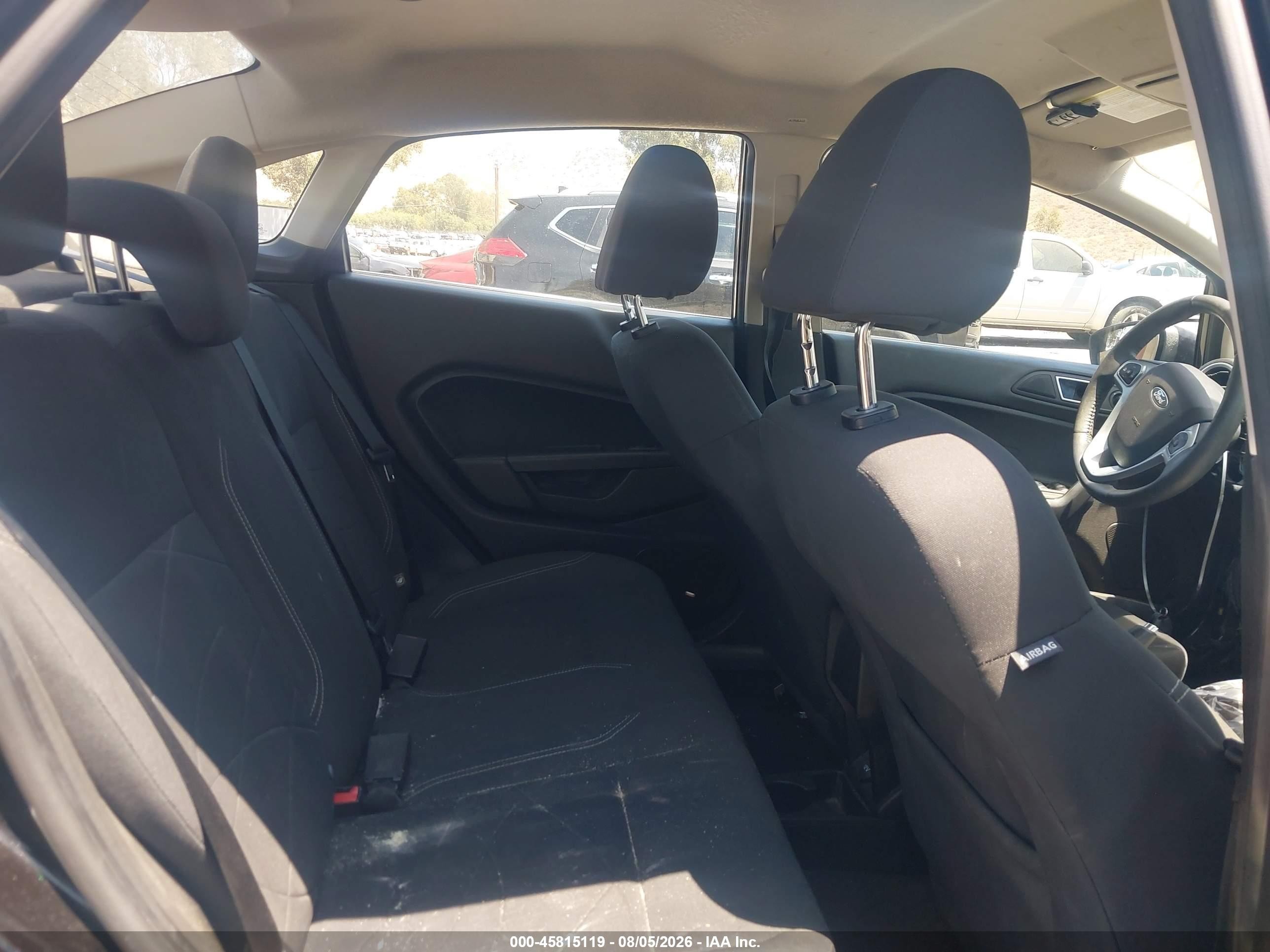 2014 Ford Fiesta Se Black vin: 3FADP4BJ7EM203553