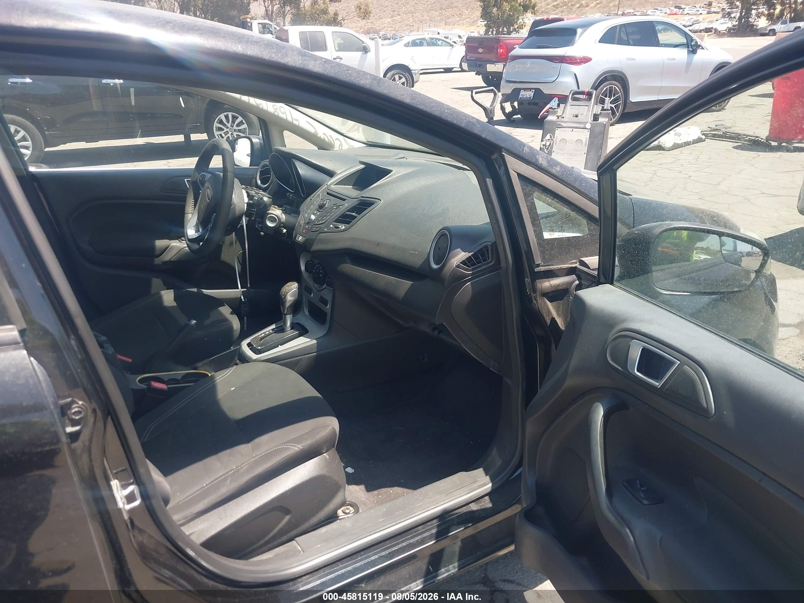 2014 Ford Fiesta Se Black vin: 3FADP4BJ7EM203553