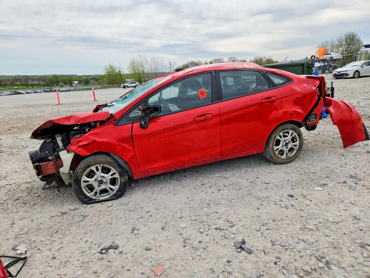 2014 Ford Fiesta Se Red vin: 3FADP4BJ7EM216481