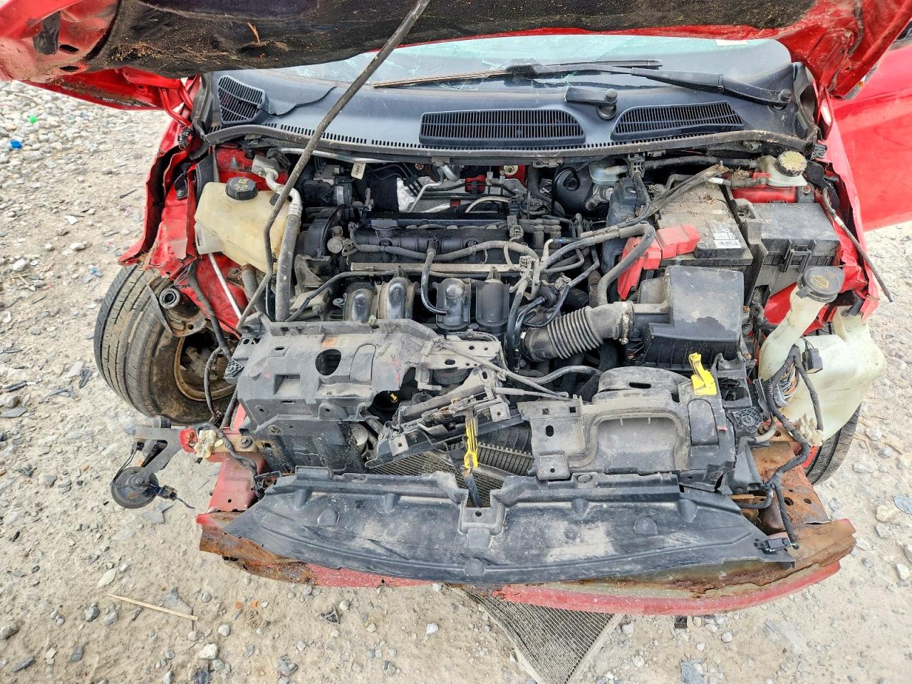 2014 Ford Fiesta Se Red vin: 3FADP4BJ7EM216481
