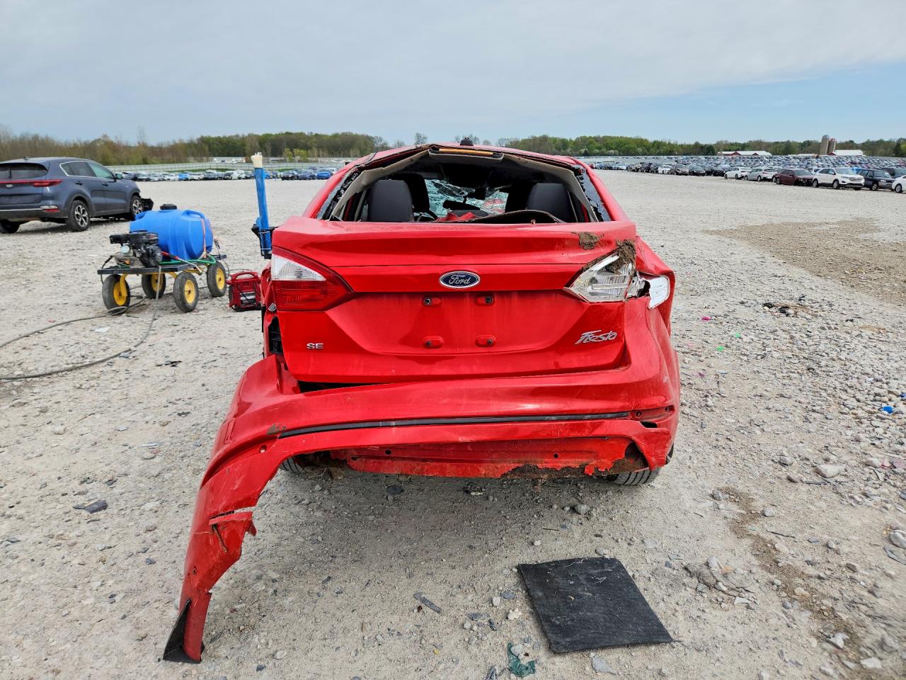 2014 Ford Fiesta Se Red vin: 3FADP4BJ7EM216481