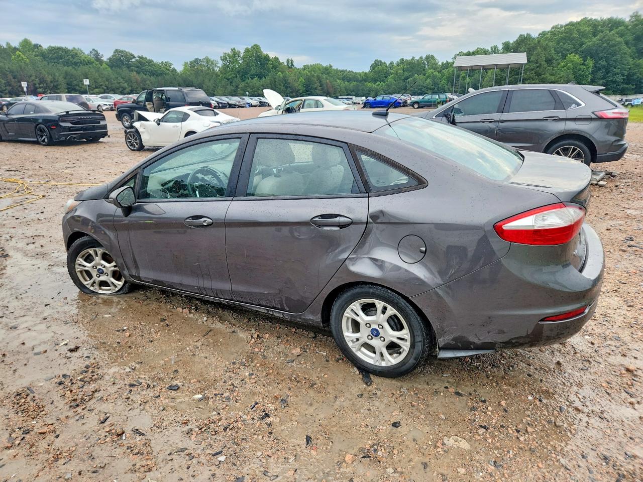 2015 Ford Fiesta Se Gray vin: 3FADP4BJ7FM110369