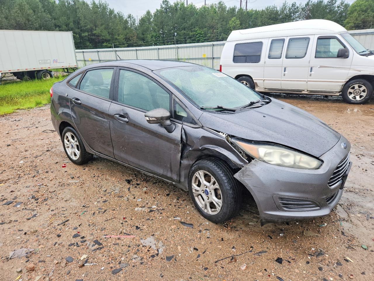 2015 Ford Fiesta Se Gray vin: 3FADP4BJ7FM110369