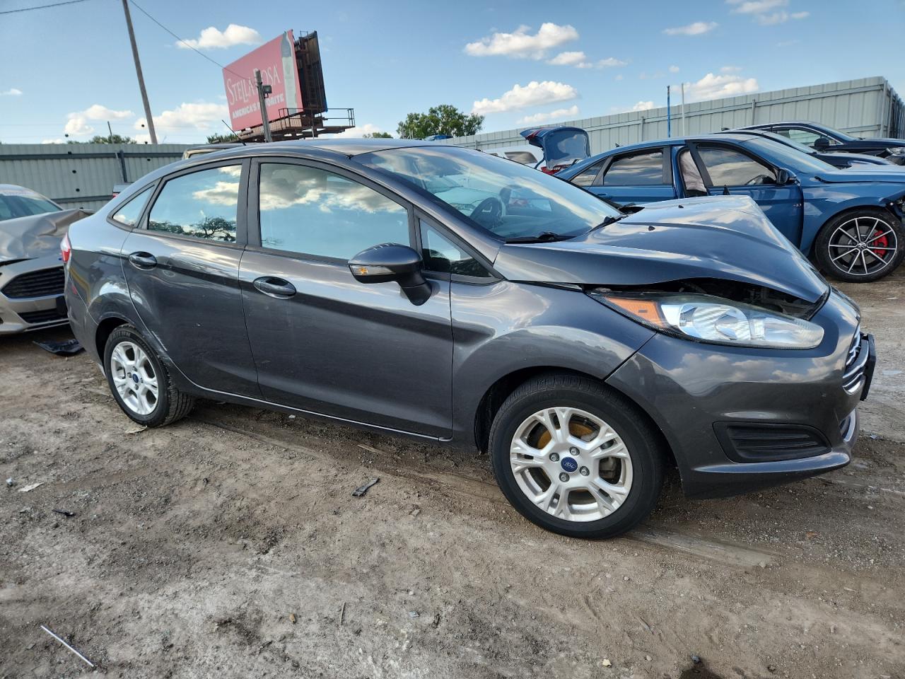 2015 Ford Fiesta Se Gray vin: 3FADP4BJ7FM175951