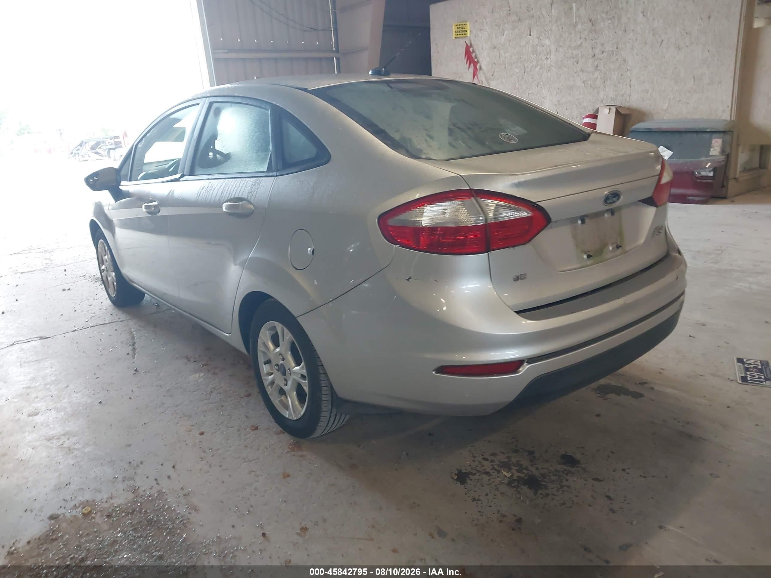 2015 Ford Fiesta Se Silver vin: 3FADP4BJ7FM187730
