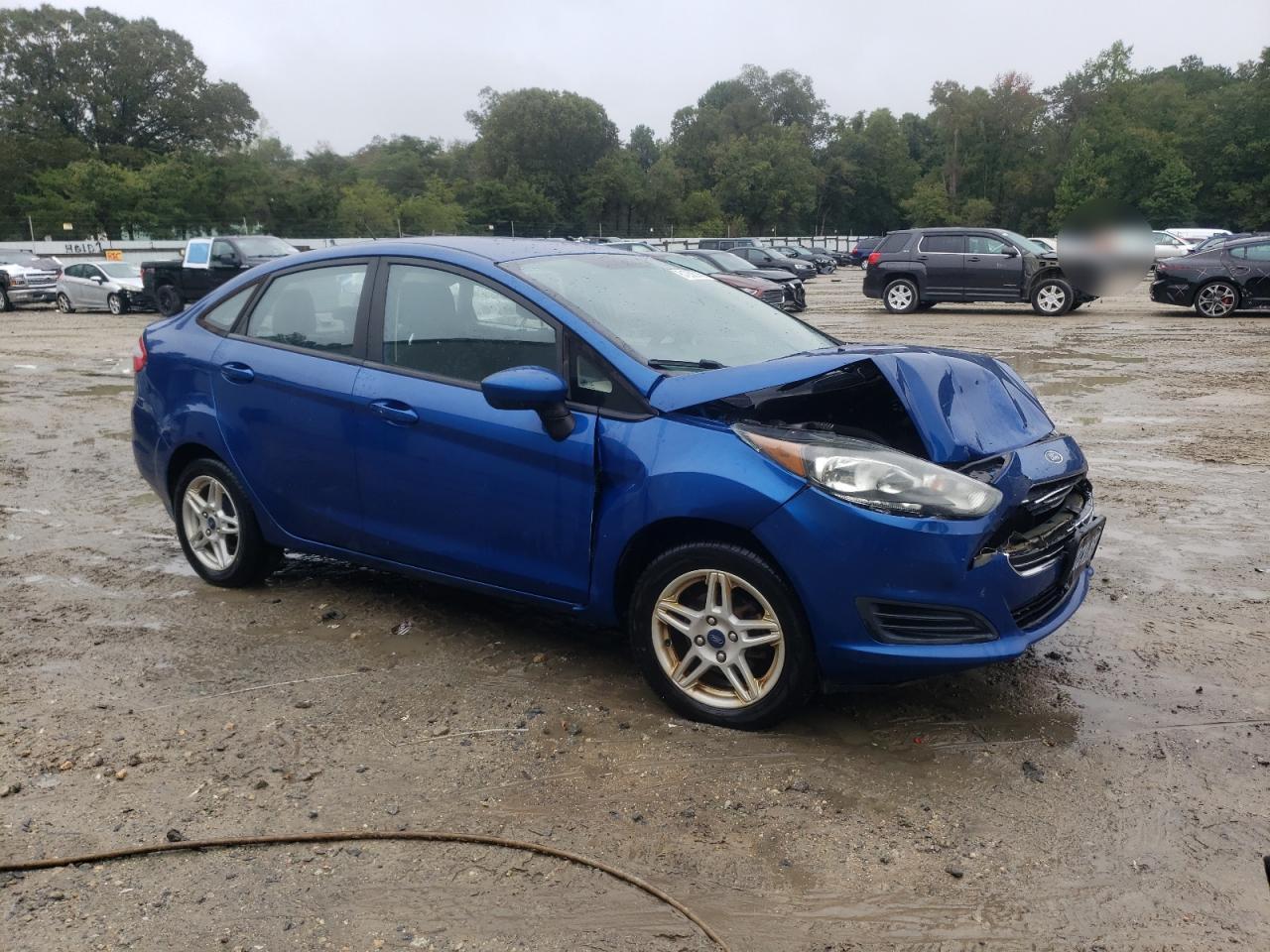 2018 Ford Fiesta Se Blue vin: 3FADP4BJ7JM129898