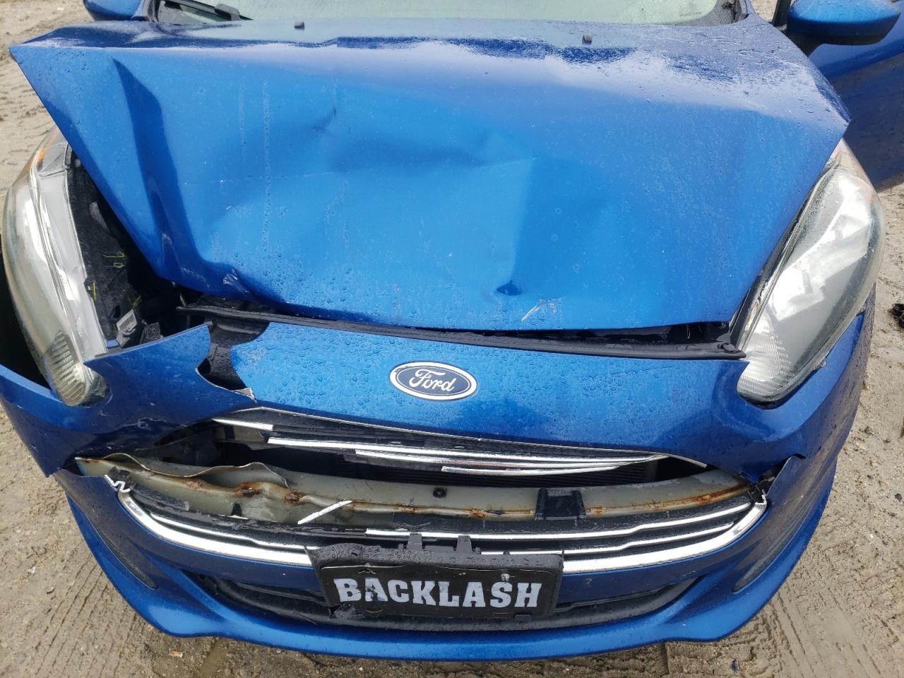 2018 Ford Fiesta Se Blue vin: 3FADP4BJ7JM129898