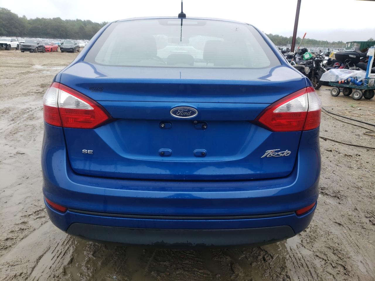 2018 Ford Fiesta Se Blue vin: 3FADP4BJ7JM129898
