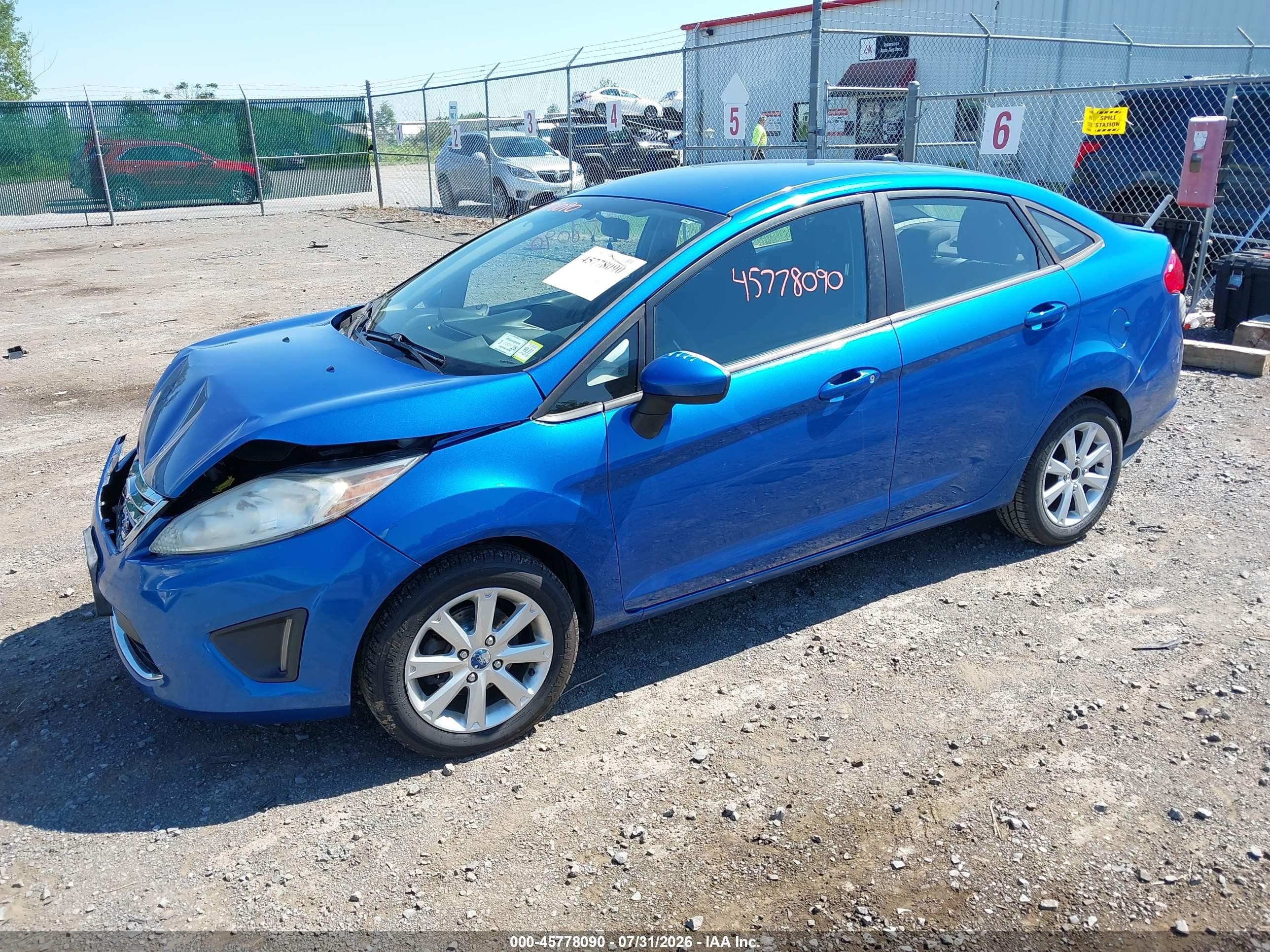 2011 Ford Fiesta Se Blue vin: 3FADP4BJ8BM142371
