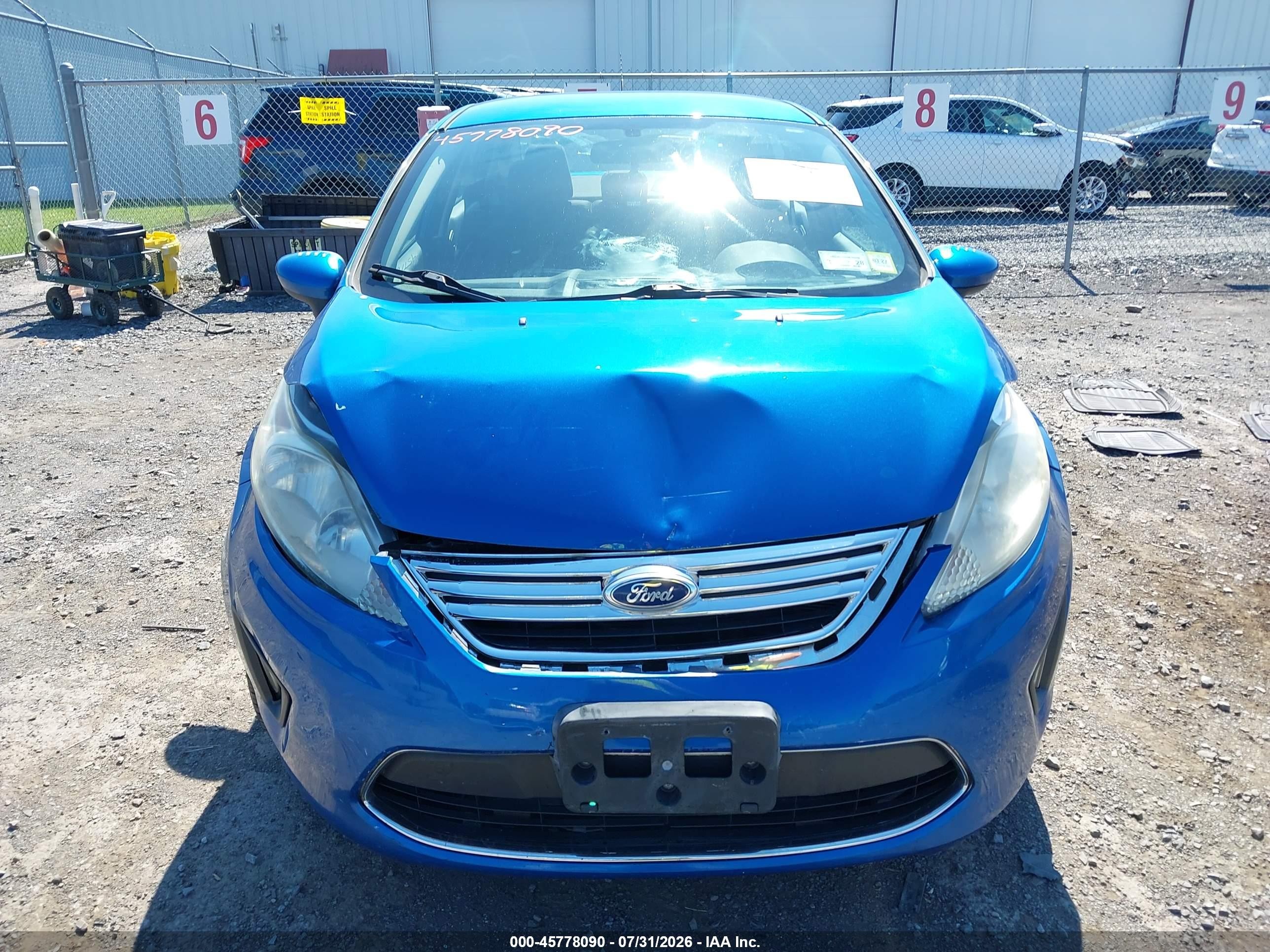 2011 Ford Fiesta Se Blue vin: 3FADP4BJ8BM142371