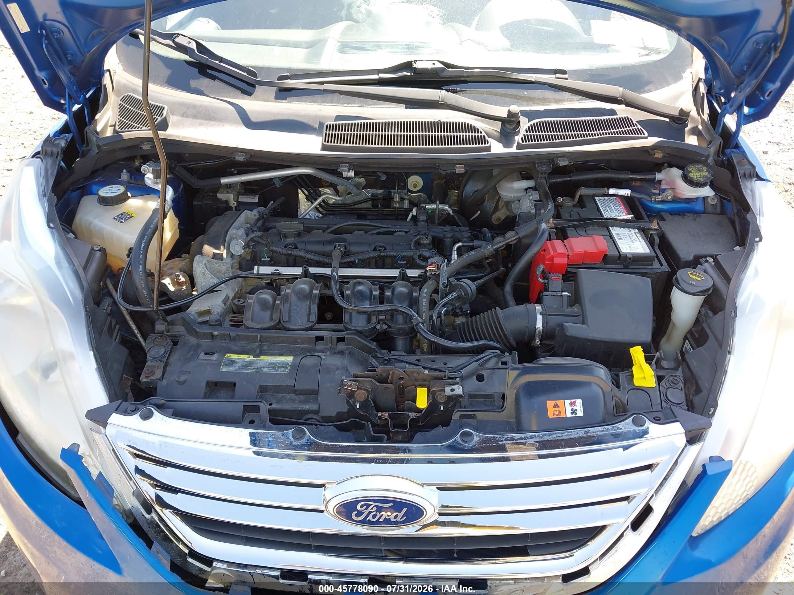 2011 Ford Fiesta Se Blue vin: 3FADP4BJ8BM142371