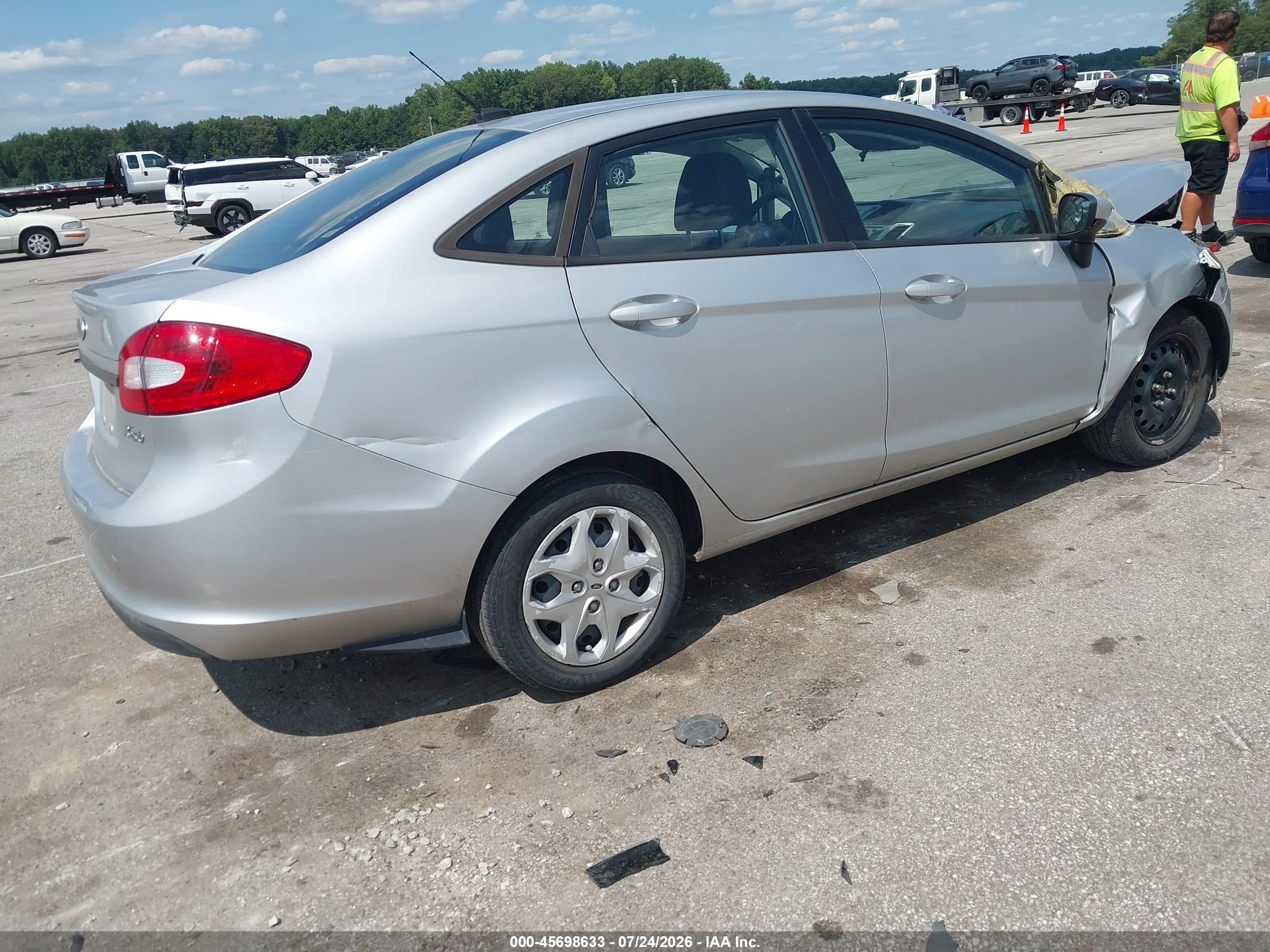 2012 Ford Fiesta Se Silver vin: 3FADP4BJ8CM207642