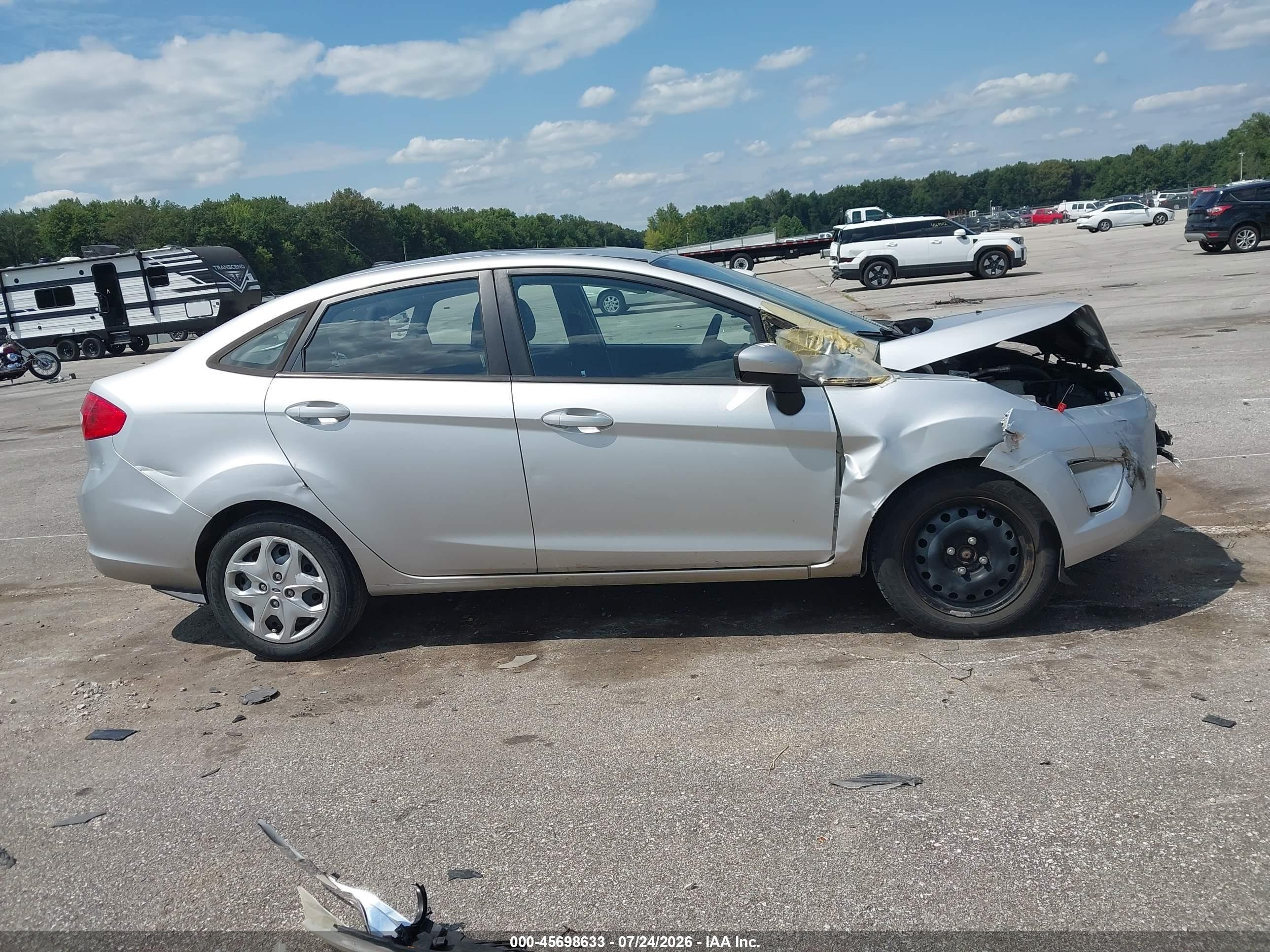 2012 Ford Fiesta Se Silver vin: 3FADP4BJ8CM207642