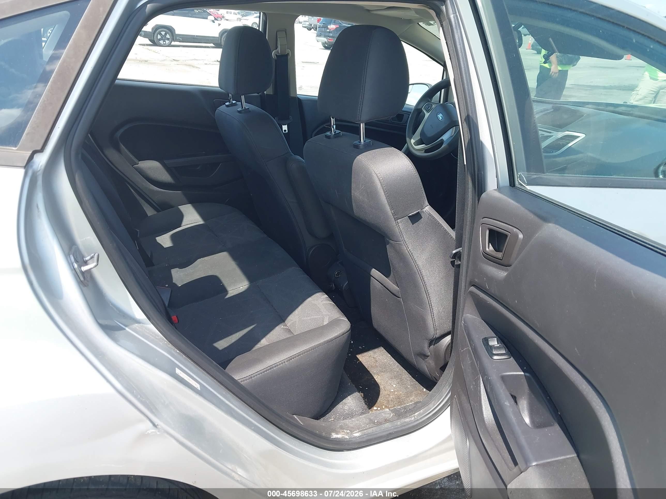 2012 Ford Fiesta Se Silver vin: 3FADP4BJ8CM207642