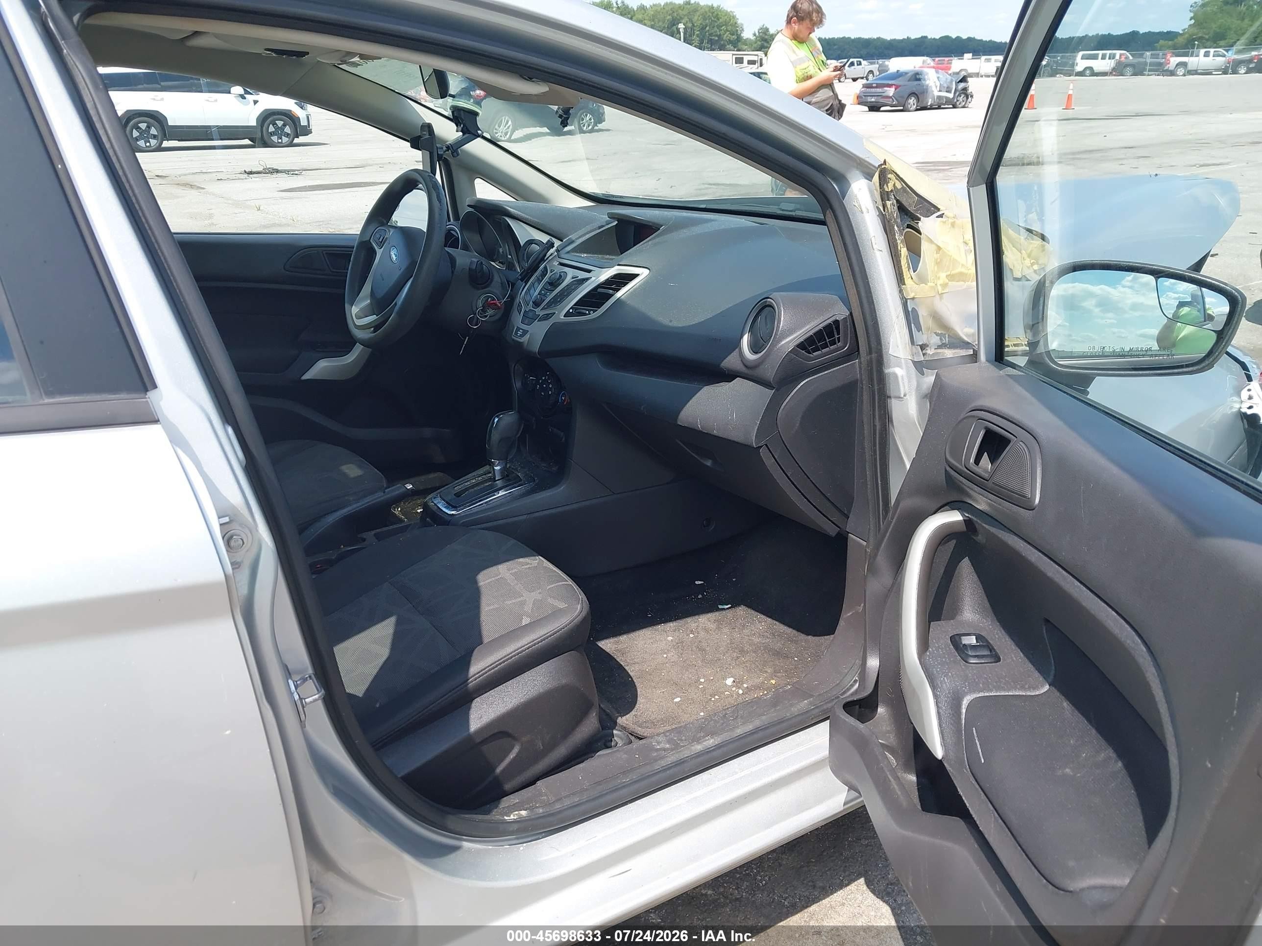 2012 Ford Fiesta Se Silver vin: 3FADP4BJ8CM207642
