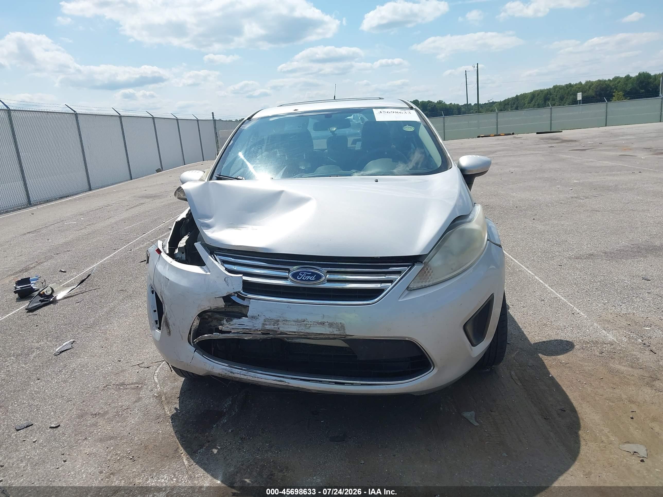 2012 Ford Fiesta Se Silver vin: 3FADP4BJ8CM207642