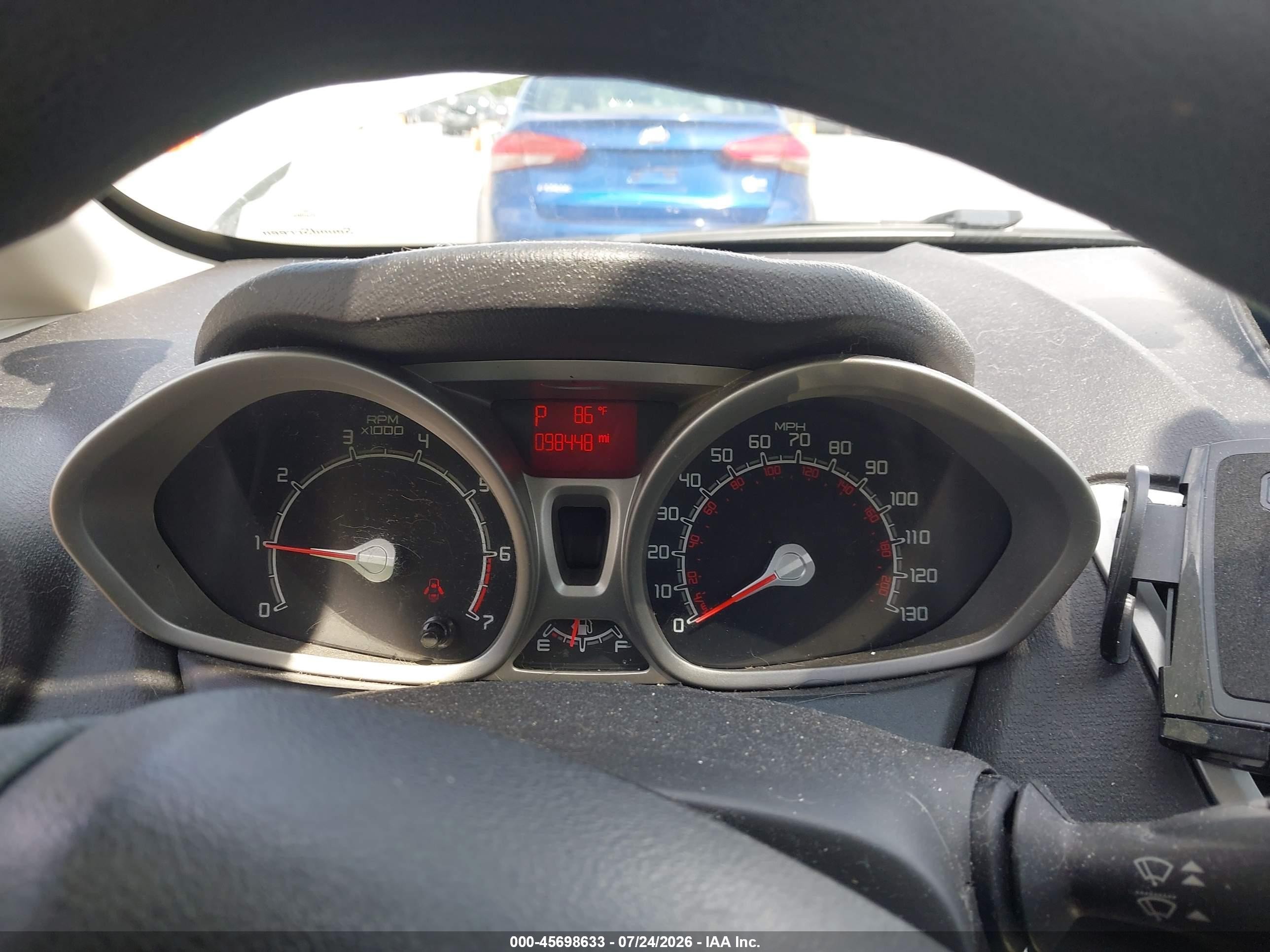 2012 Ford Fiesta Se Silver vin: 3FADP4BJ8CM207642