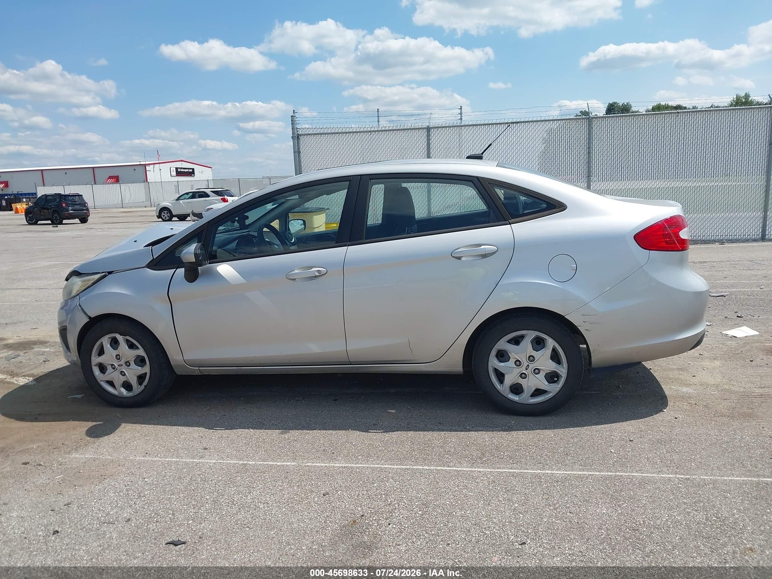 2012 Ford Fiesta Se Silver vin: 3FADP4BJ8CM207642