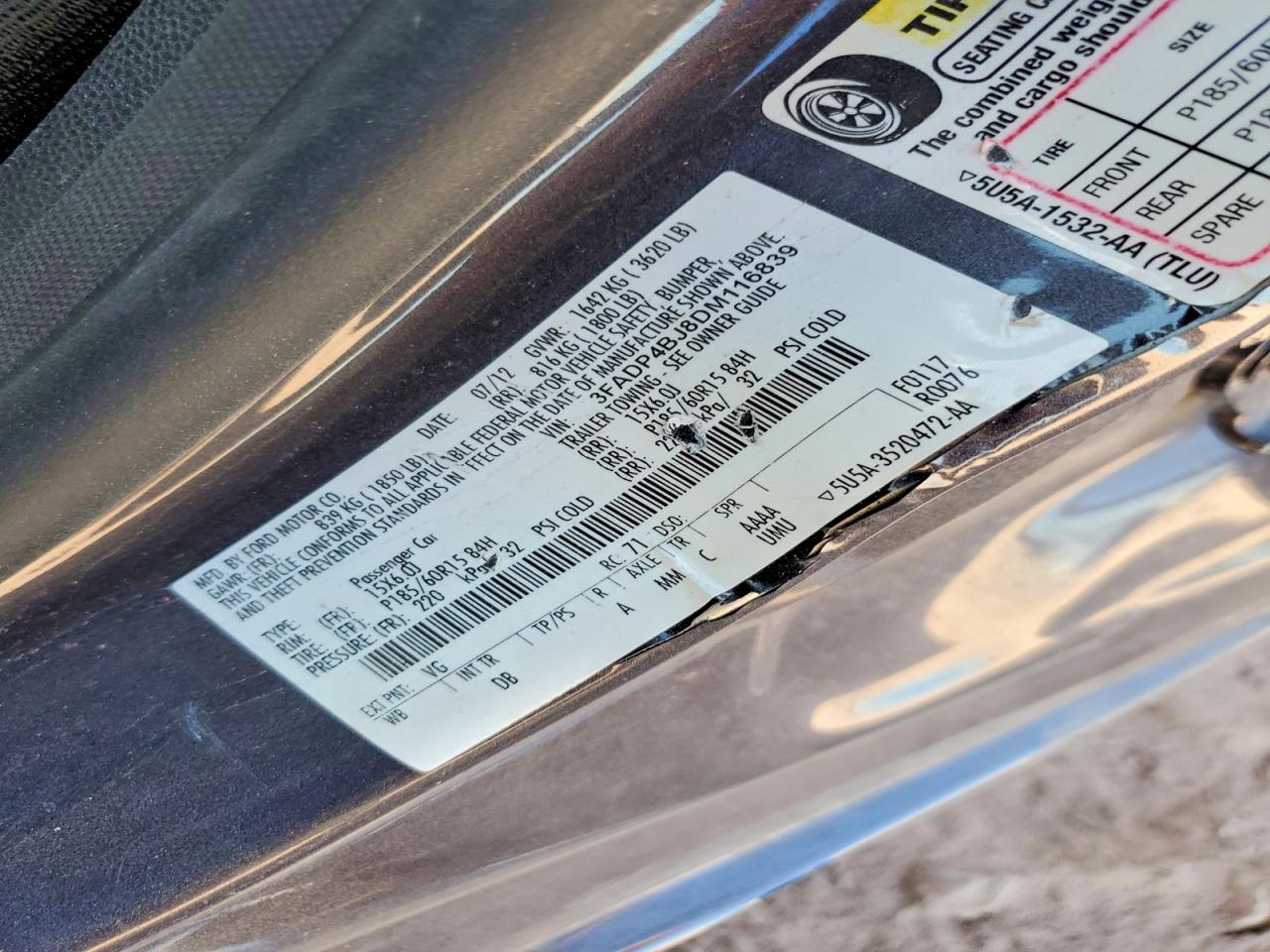 2013 Ford Fiesta Se Blue vin: 3FADP4BJ8DM116839