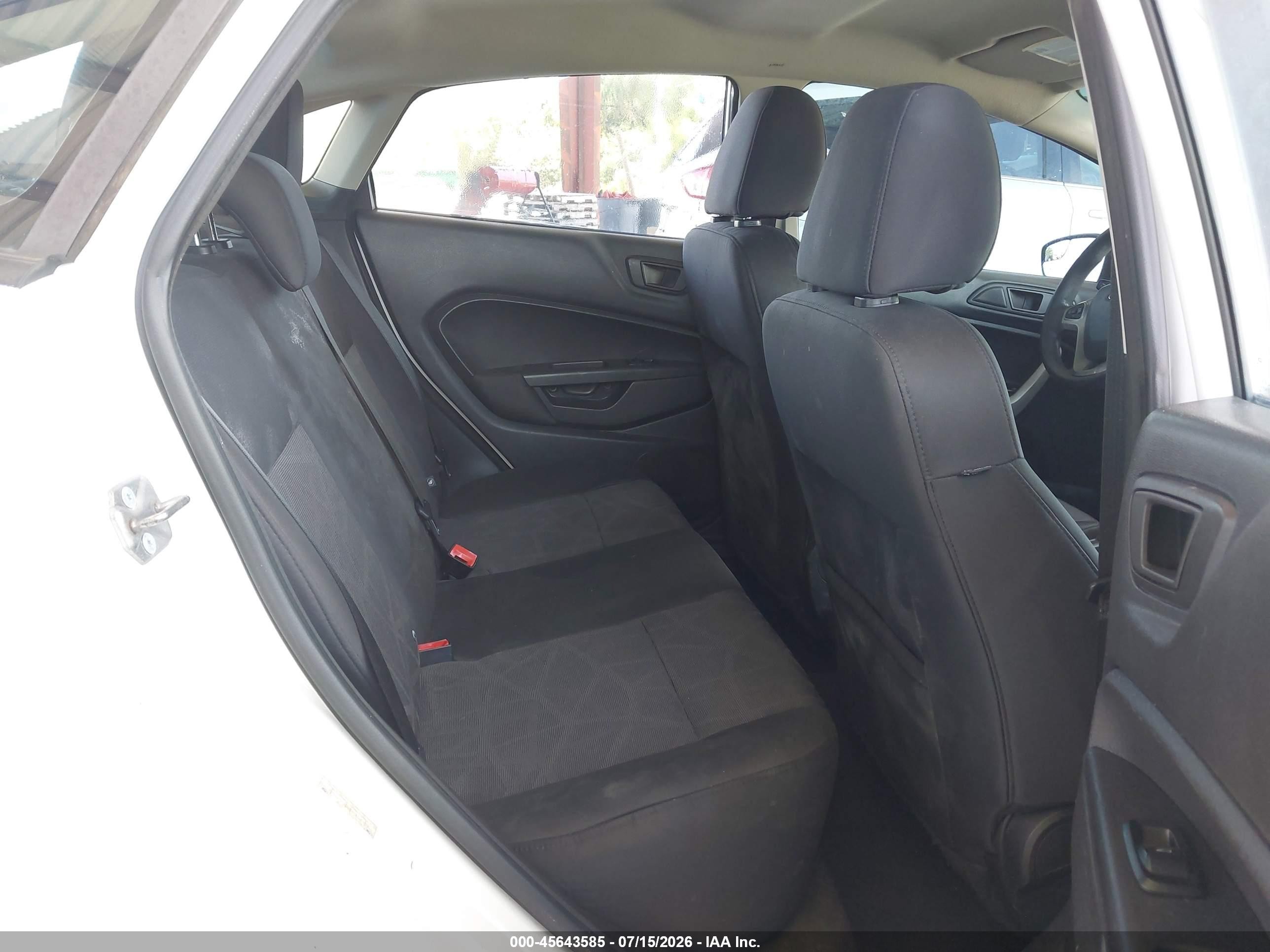 2013 Ford Fiesta Se White vin: 3FADP4BJ8DM158041