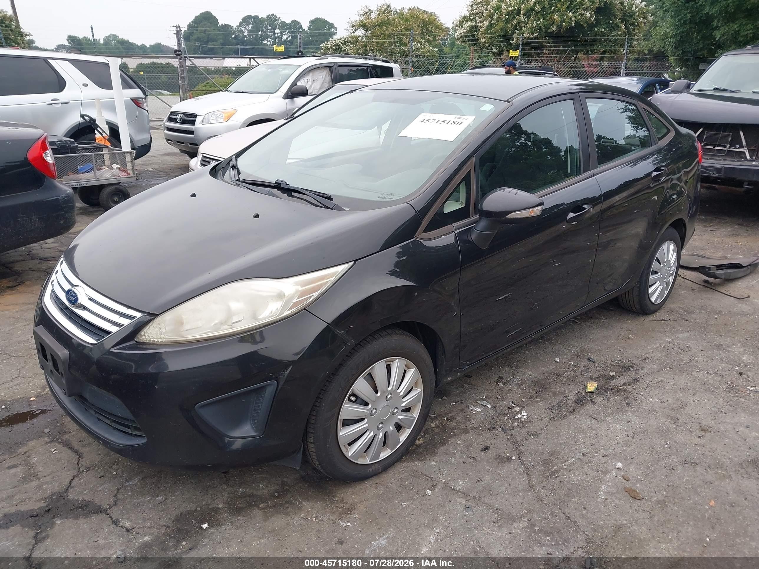 2013 Ford Fiesta Se Black vin: 3FADP4BJ8DM171503
