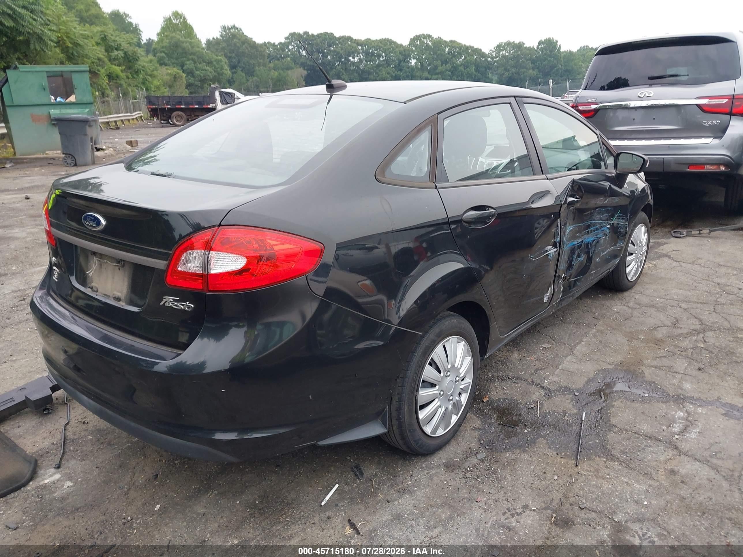 2013 Ford Fiesta Se Black vin: 3FADP4BJ8DM171503