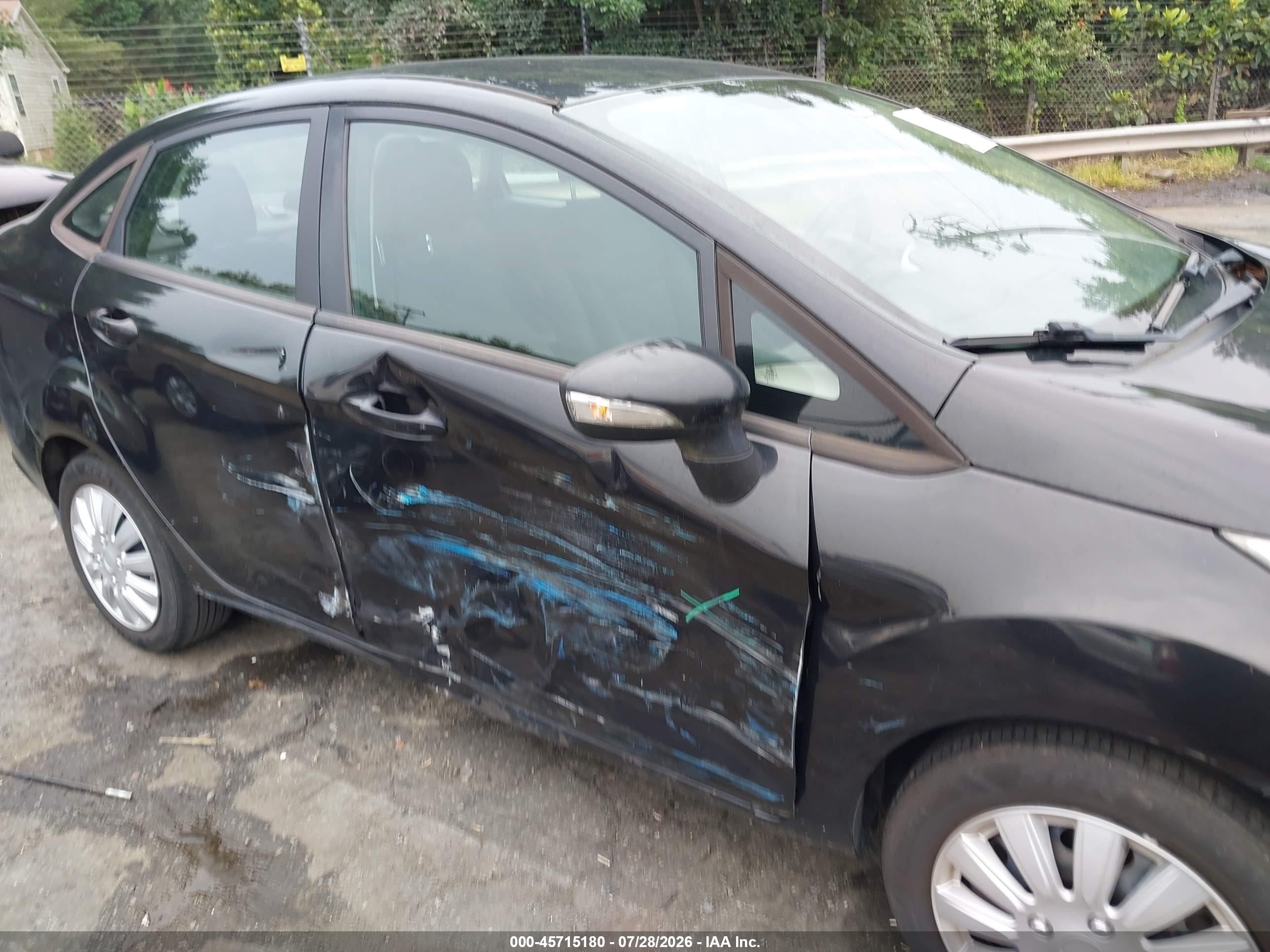 2013 Ford Fiesta Se Black vin: 3FADP4BJ8DM171503