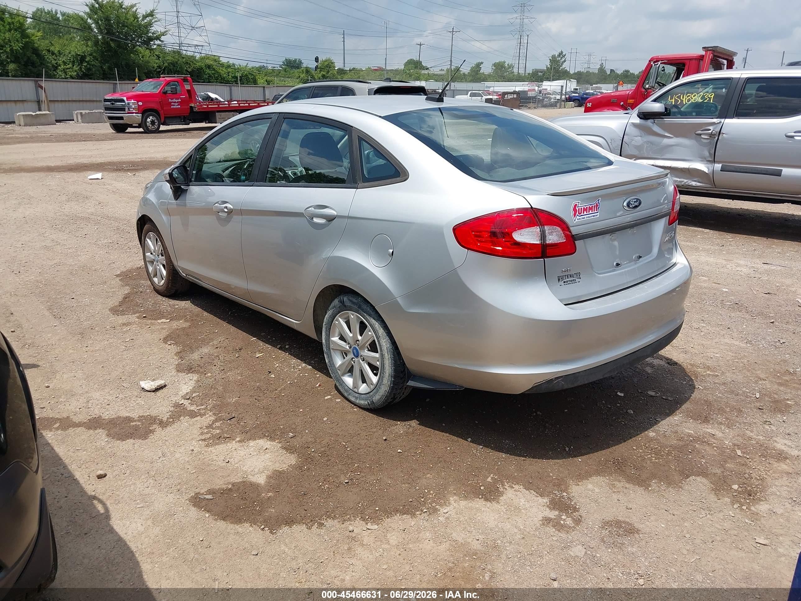 2013 Ford Fiesta Se Silver vin: 3FADP4BJ8DM176149