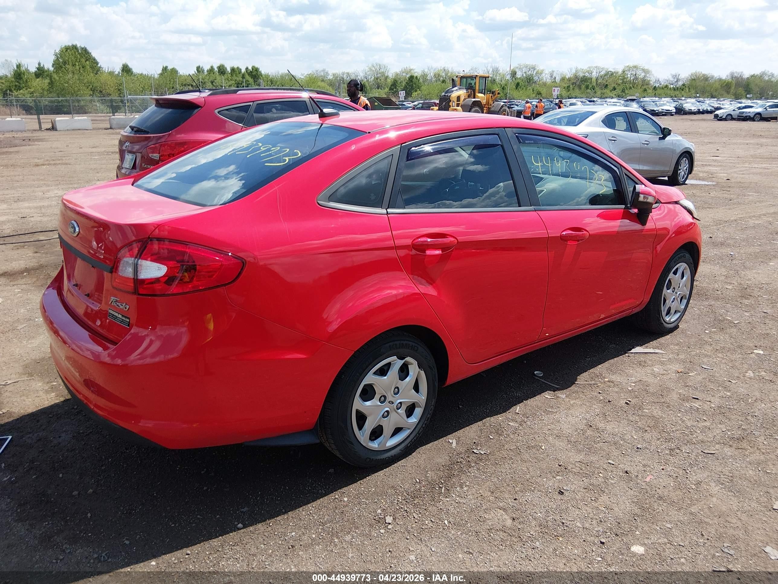2013 Ford Fiesta Se Red vin: 3FADP4BJ8DM193369