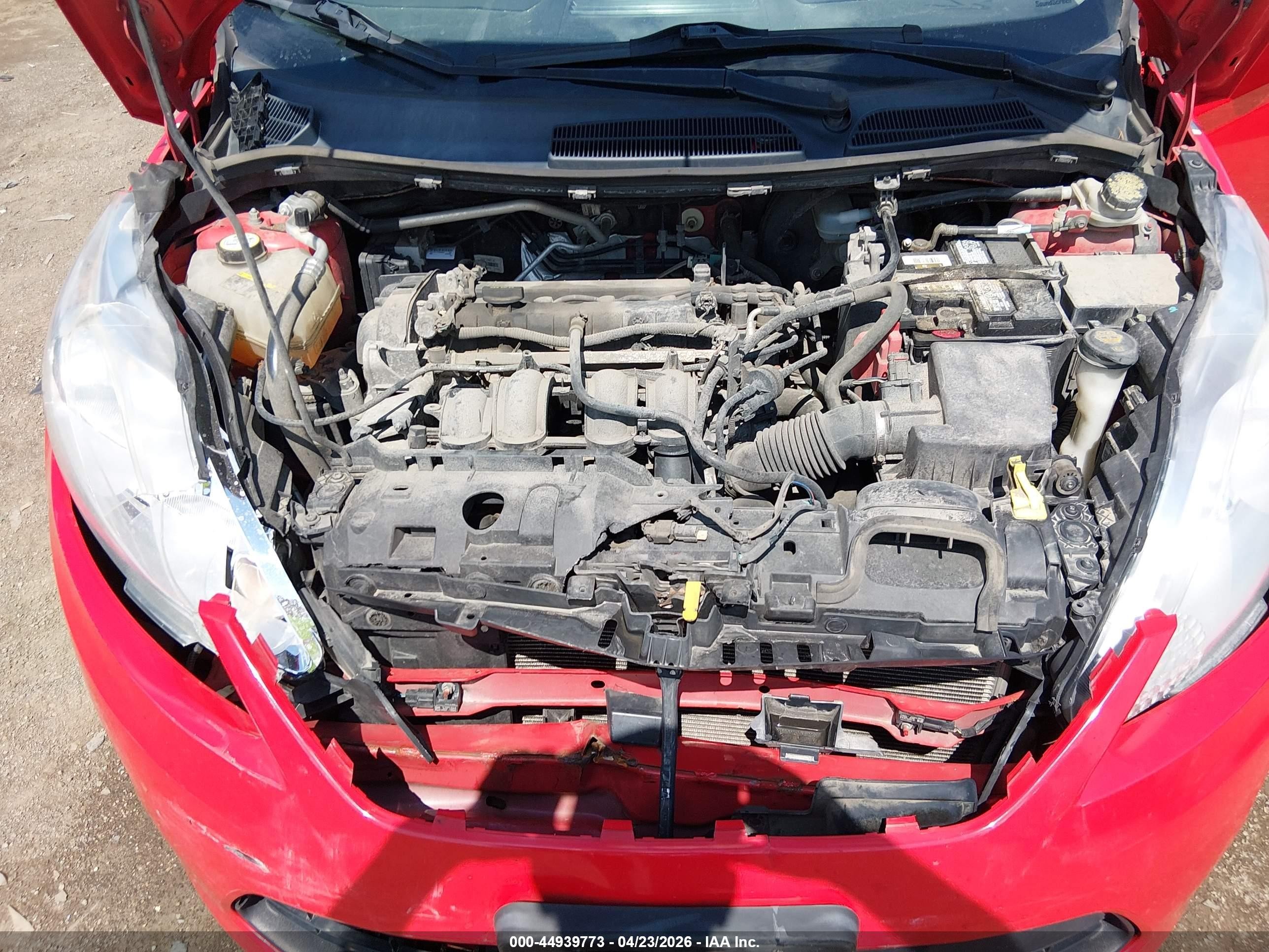 2013 Ford Fiesta Se Red vin: 3FADP4BJ8DM193369
