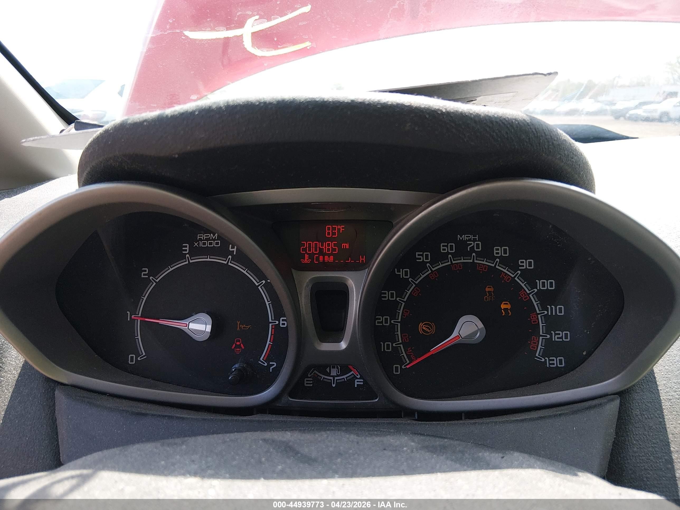 2013 Ford Fiesta Se Red vin: 3FADP4BJ8DM193369