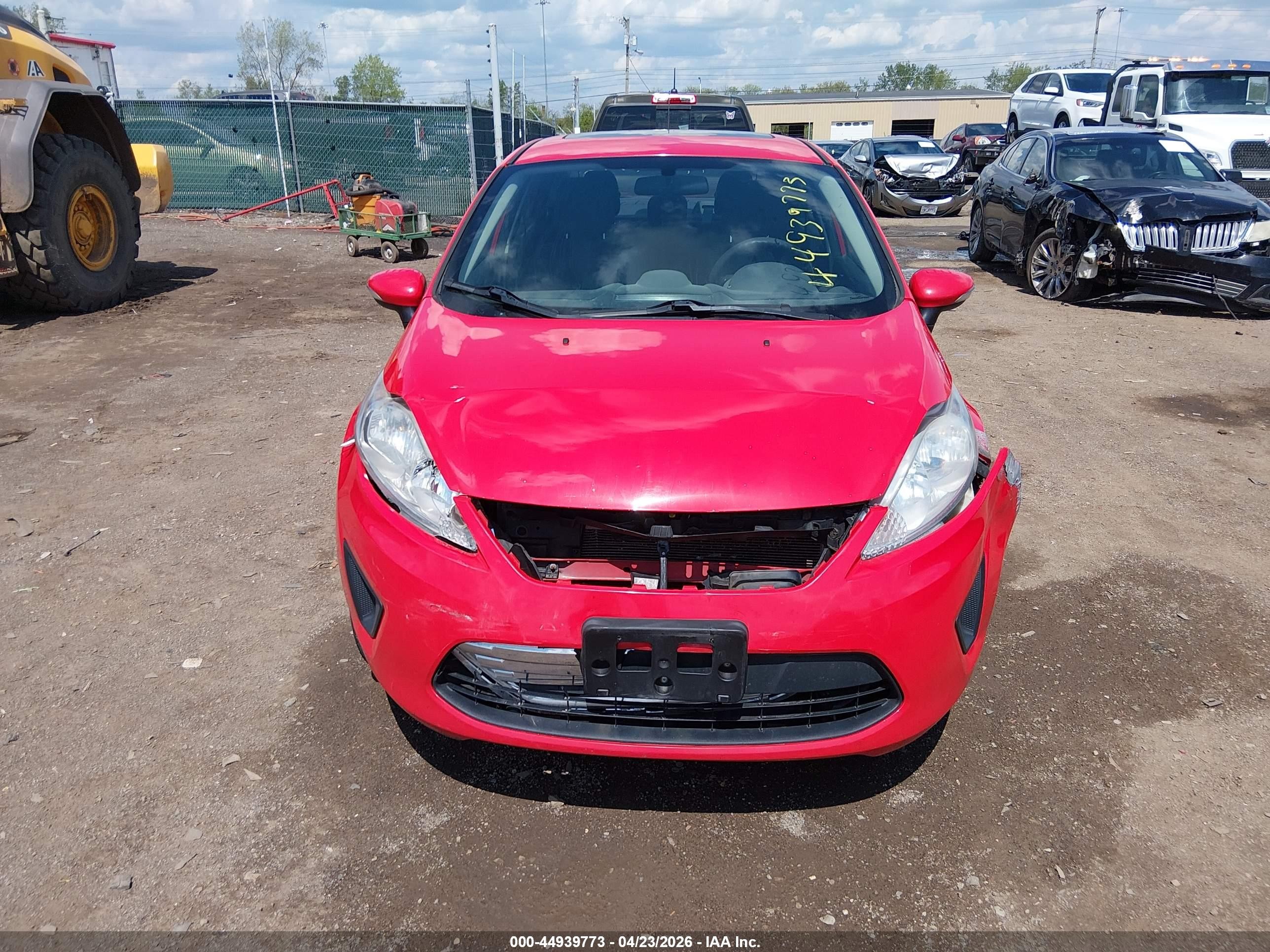 2013 Ford Fiesta Se Red vin: 3FADP4BJ8DM193369