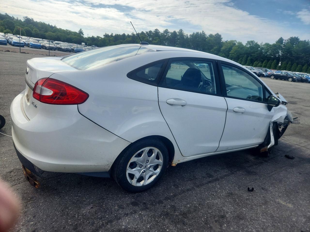 2013 Ford Fiesta Se White vin: 3FADP4BJ8DM202765
