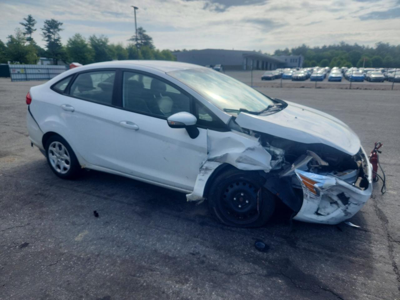 2013 Ford Fiesta Se White vin: 3FADP4BJ8DM202765