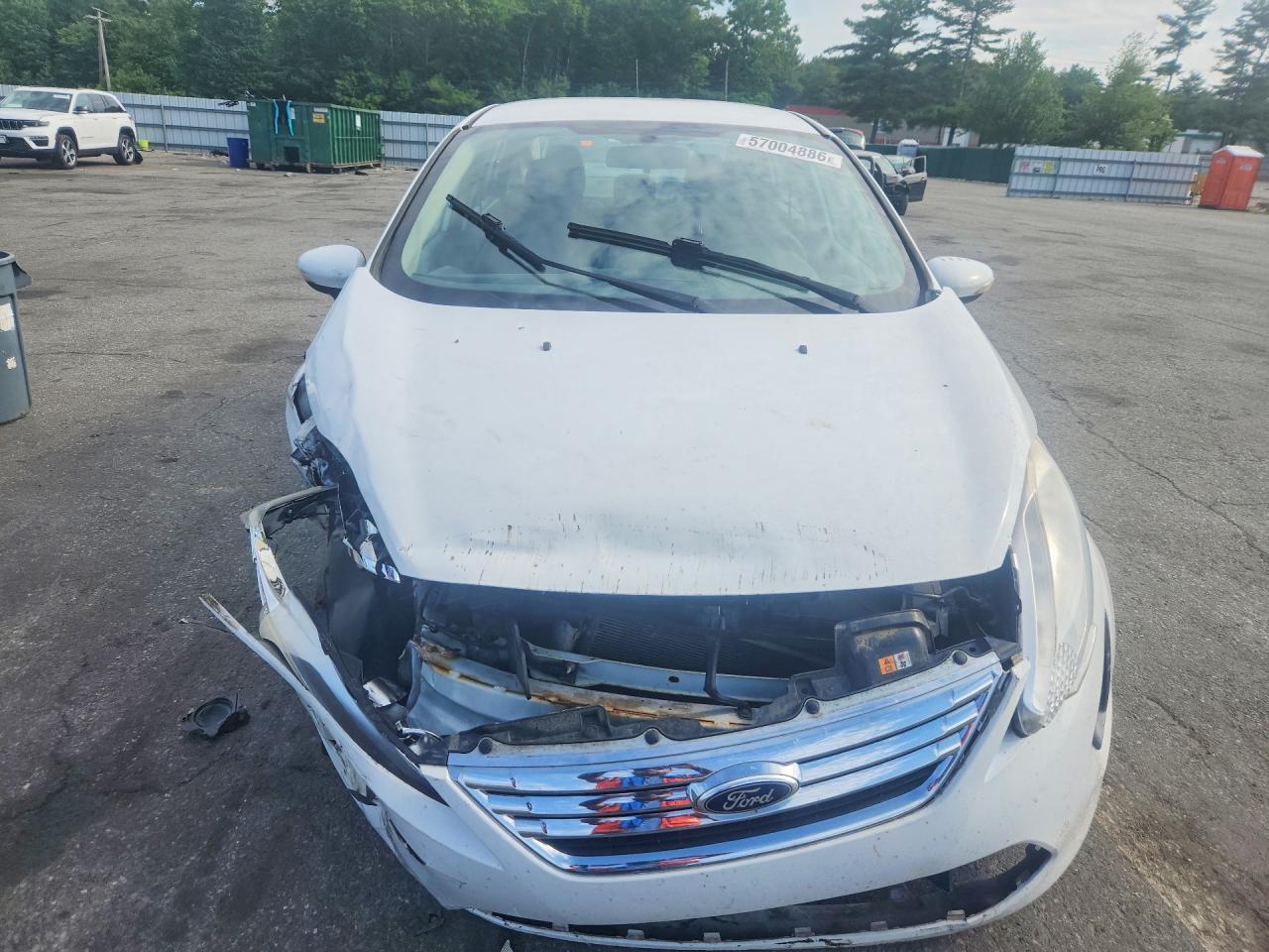 2013 Ford Fiesta Se White vin: 3FADP4BJ8DM202765
