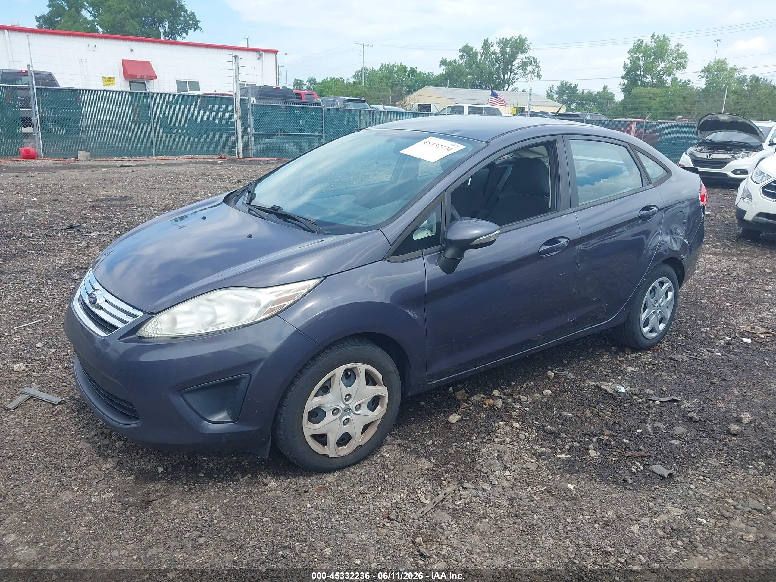 2013 Ford Fiesta Se Blue vin: 3FADP4BJ8DM213507